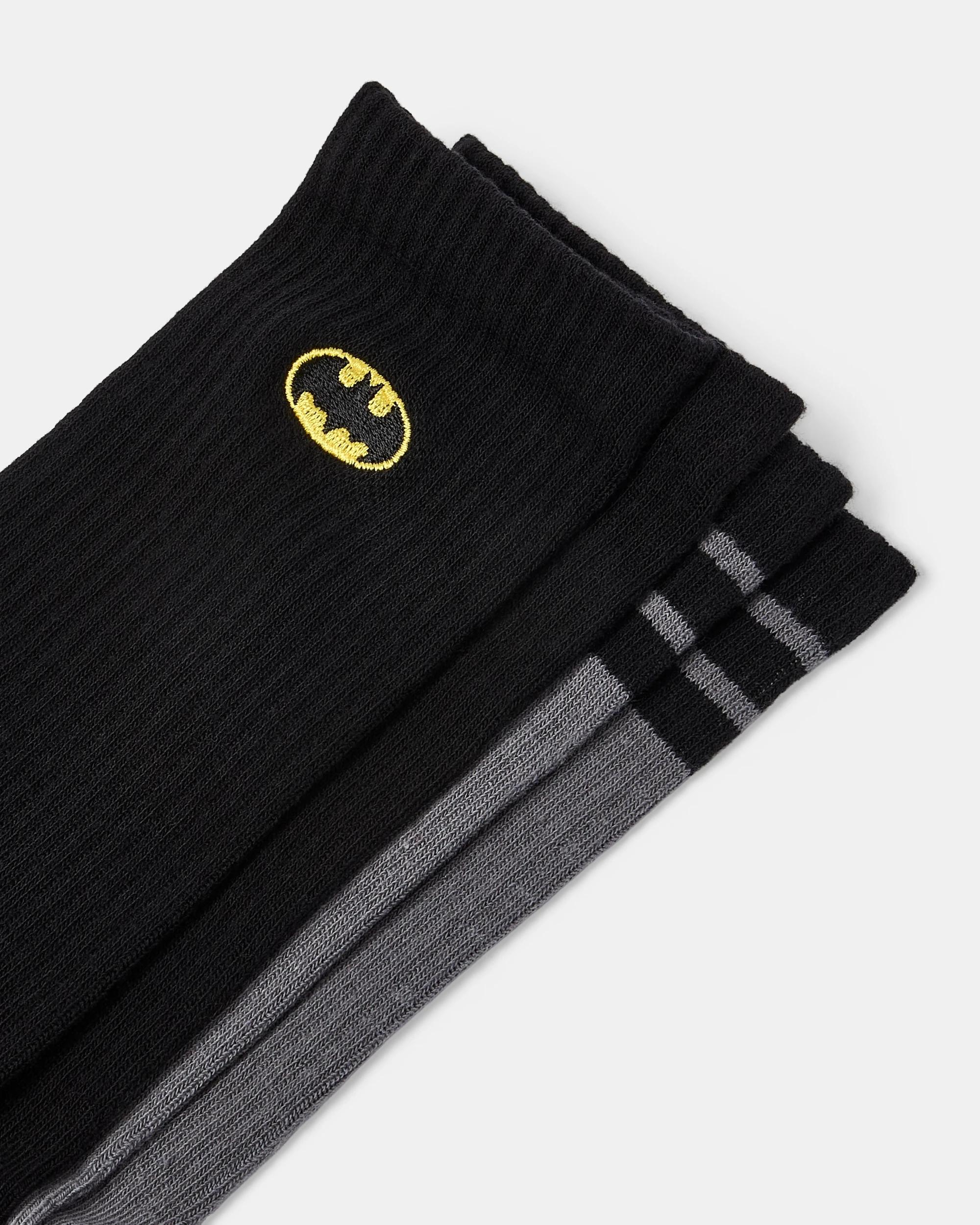 2 2 Pack License Embroidered Socks Batman S27, 2 of 3
