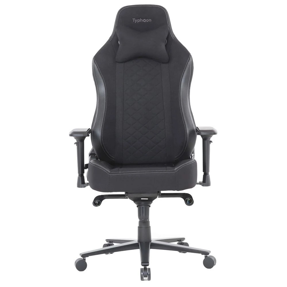 4 Typhoon Prime Fabric Chair Black Ergonomic Chairs and Desk Chairs, 4 of 10