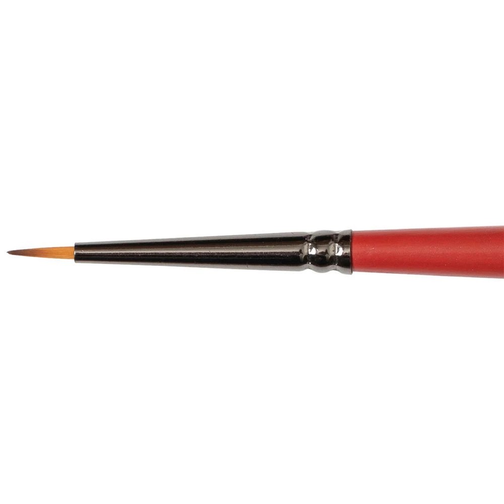 1 Born Round Taklon Paintbrush Size 2/0, 1 of 3