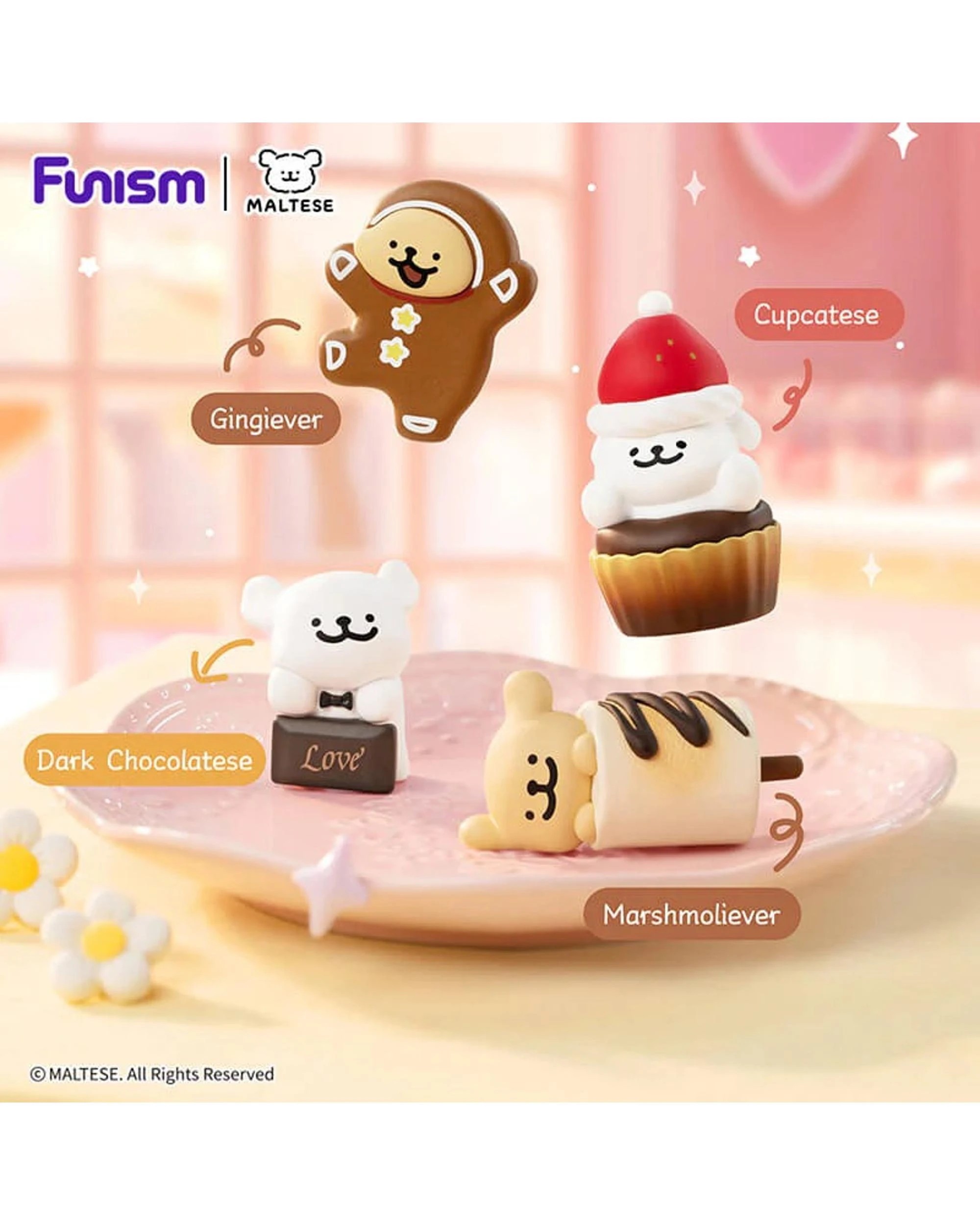 6 Funism Maltese Sweet Box Series Puppy Face Blind Box, 6 of 8