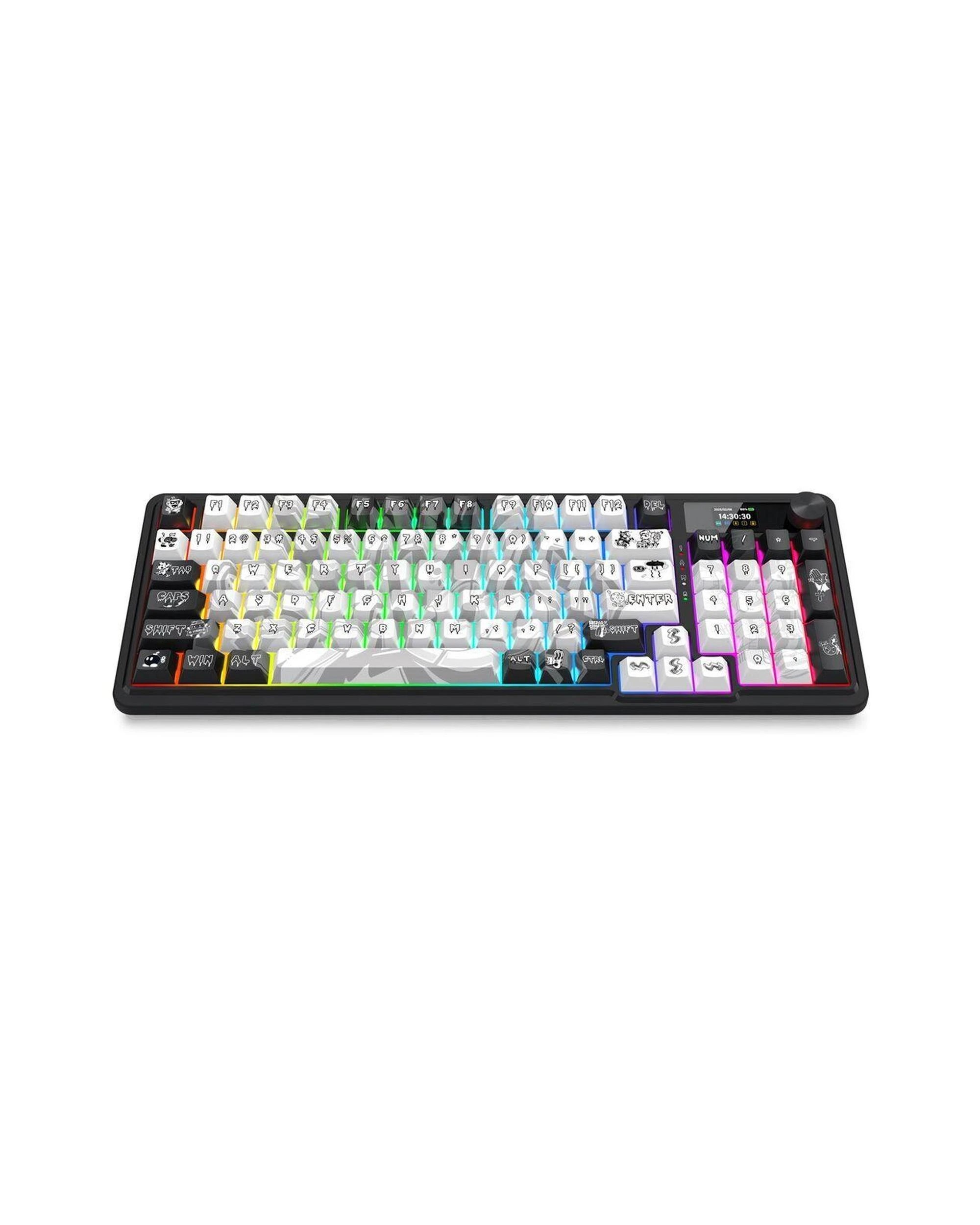 4 Redragon K719GFRGB Pro Artemis Pro Wireless Mechanical Keyboard - Grey, 4 of 10