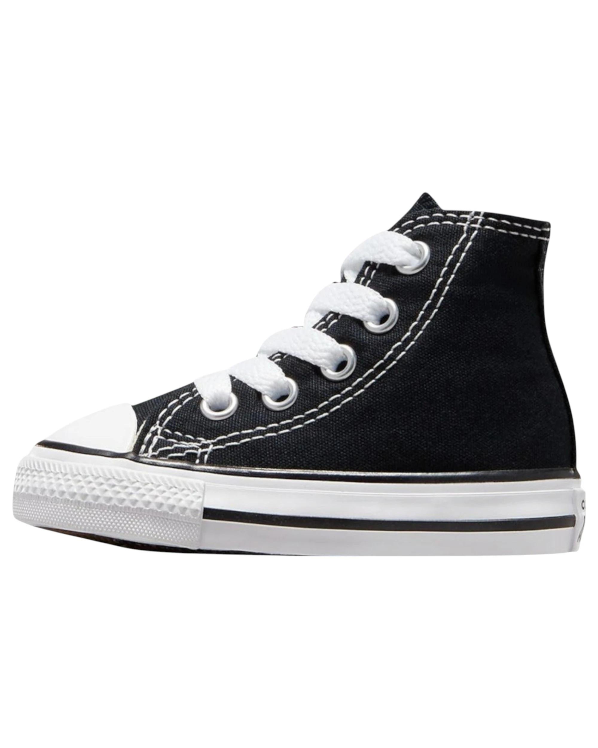 3 Converse Unisex Toddler Chuck Taylor All Star Black High Top Casual Shoes BLACK, 3 of 7
