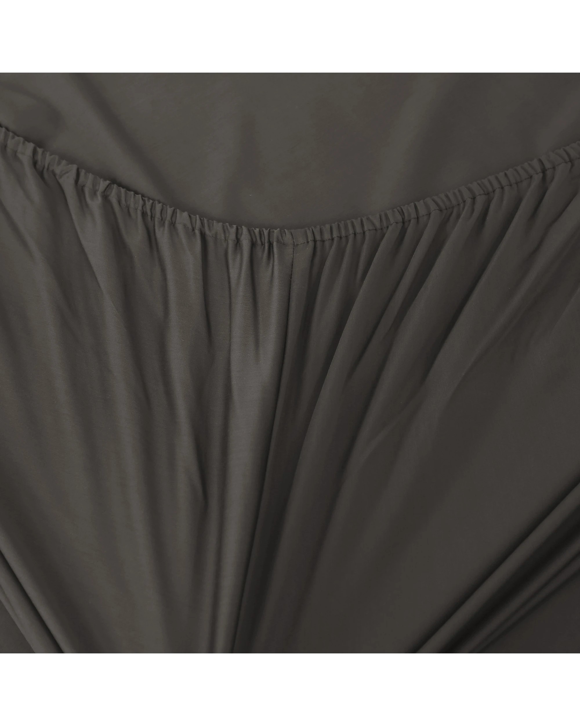 4 Serene 400TC Bamboo Cotton Sateen Sheet Set - Single Bed - Charcoal, 4 of 6