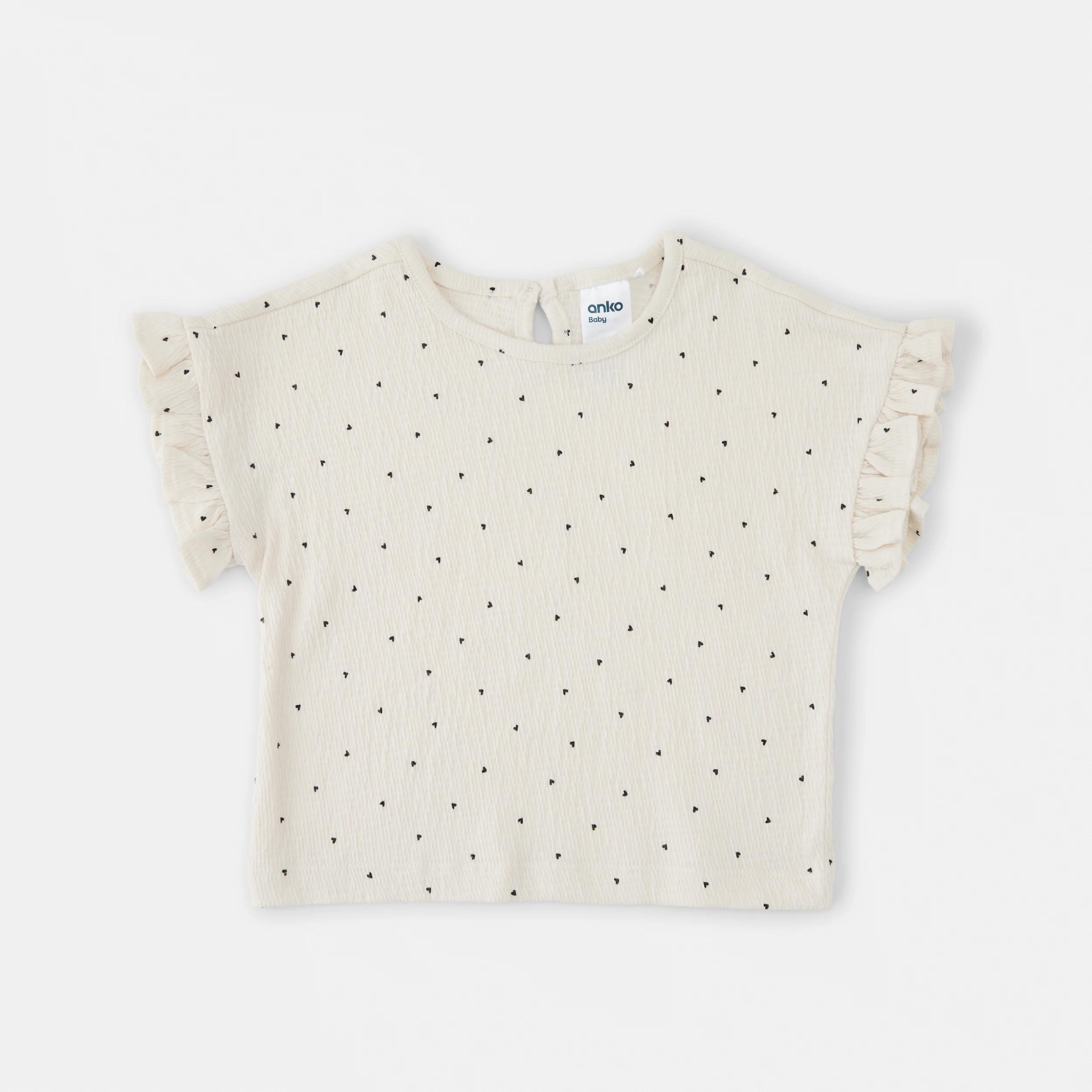 4 2 Pack Crinkle T-shirt MONOCHROME HEARTS, 4 of 6