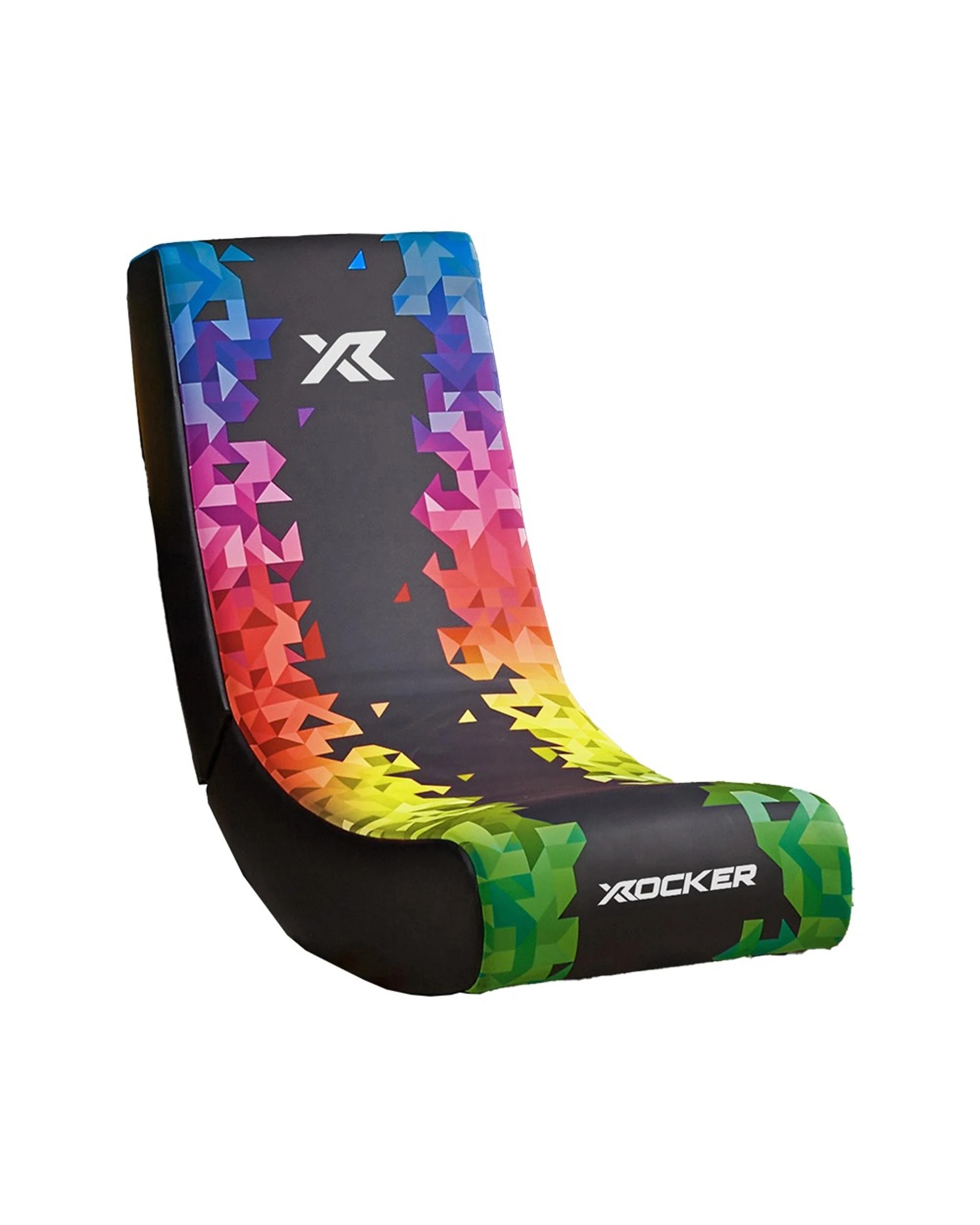 1 X Rocker Video Rocker Solo Gaming Chair - Prism - Black, 1 of 8