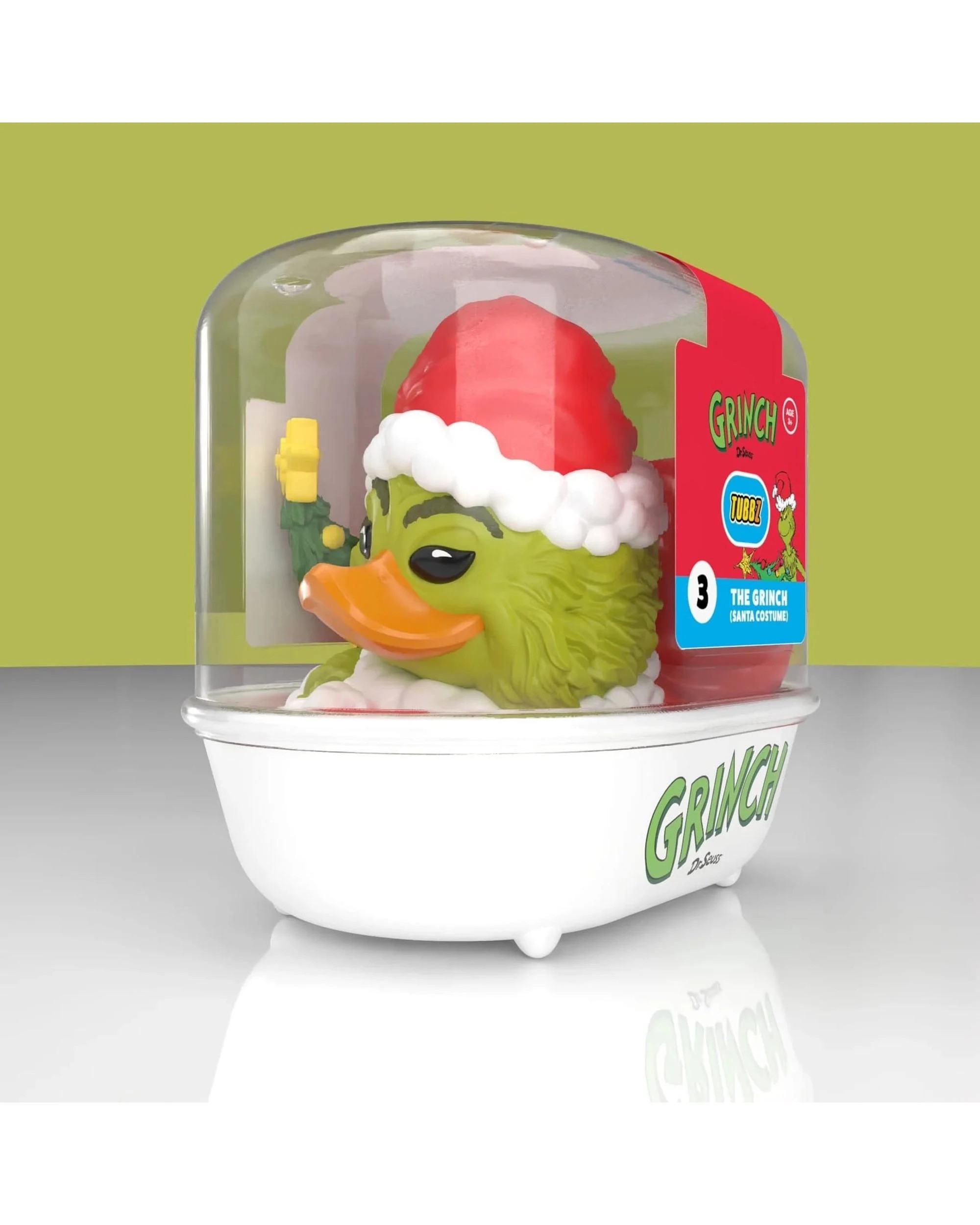 6 TUBBZ Dr Seuss The Grinch in Santa Outfit First Edition Cosplaying Duck Figure, 6 of 7