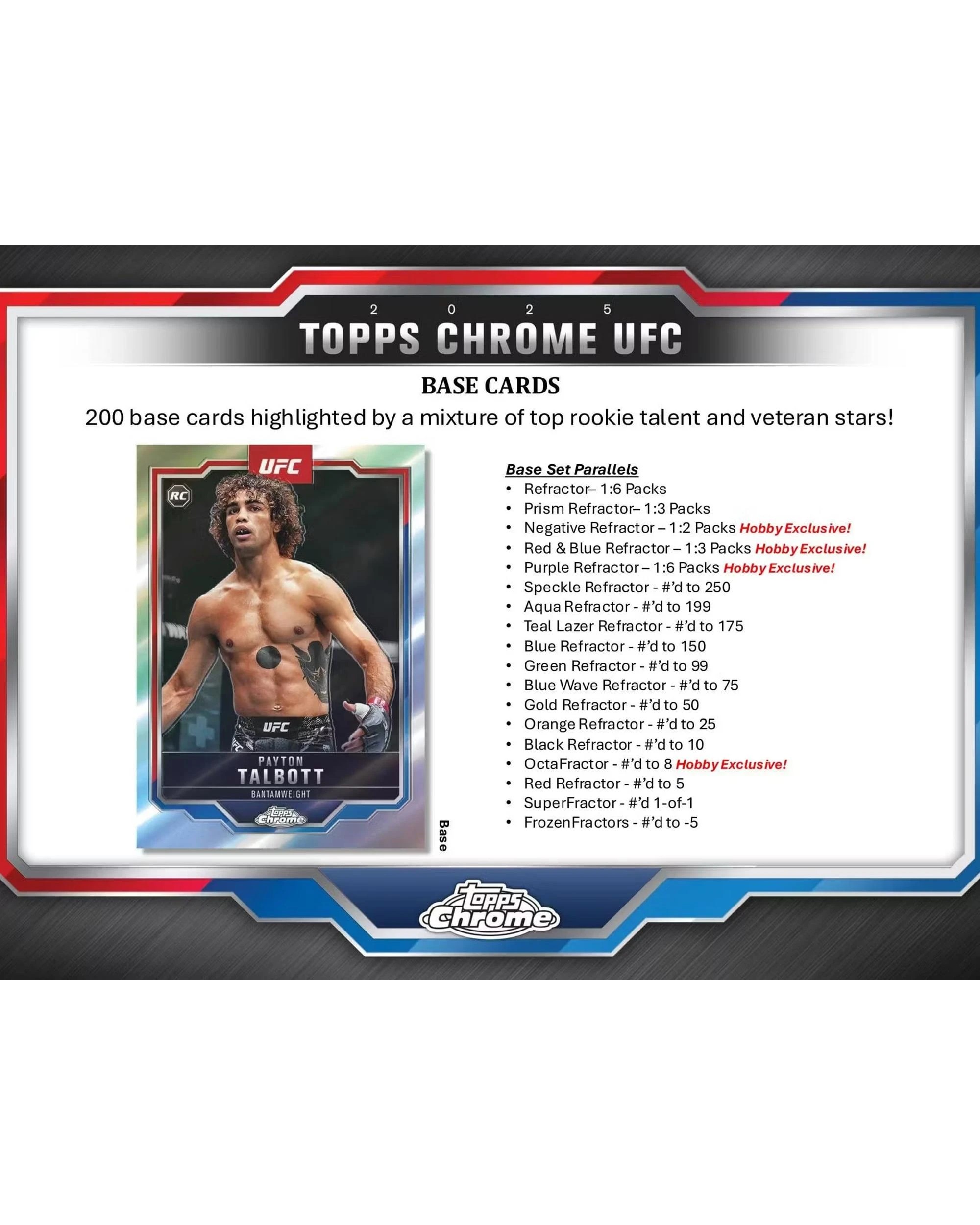 4 Topps 2025 Chrome UFC Hobby Box, 4 of 7