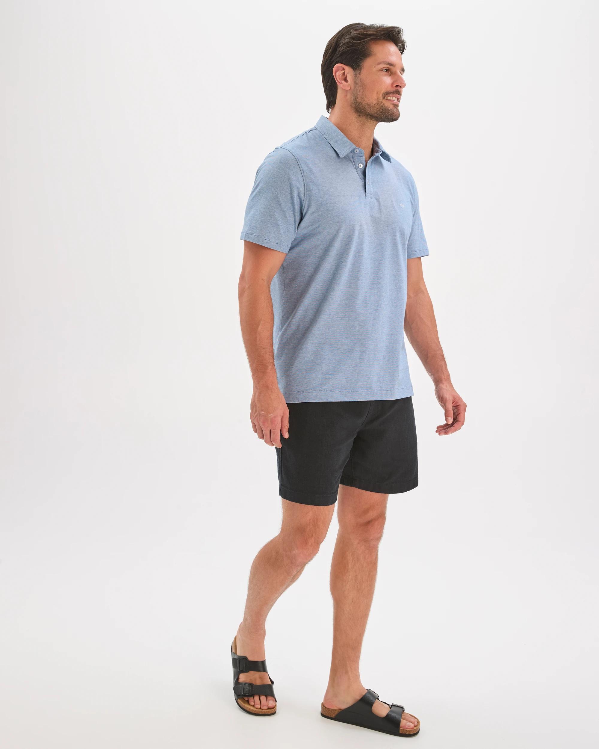 Target Man Australian Cotton Textured Jersey Polo Top - Kmart
