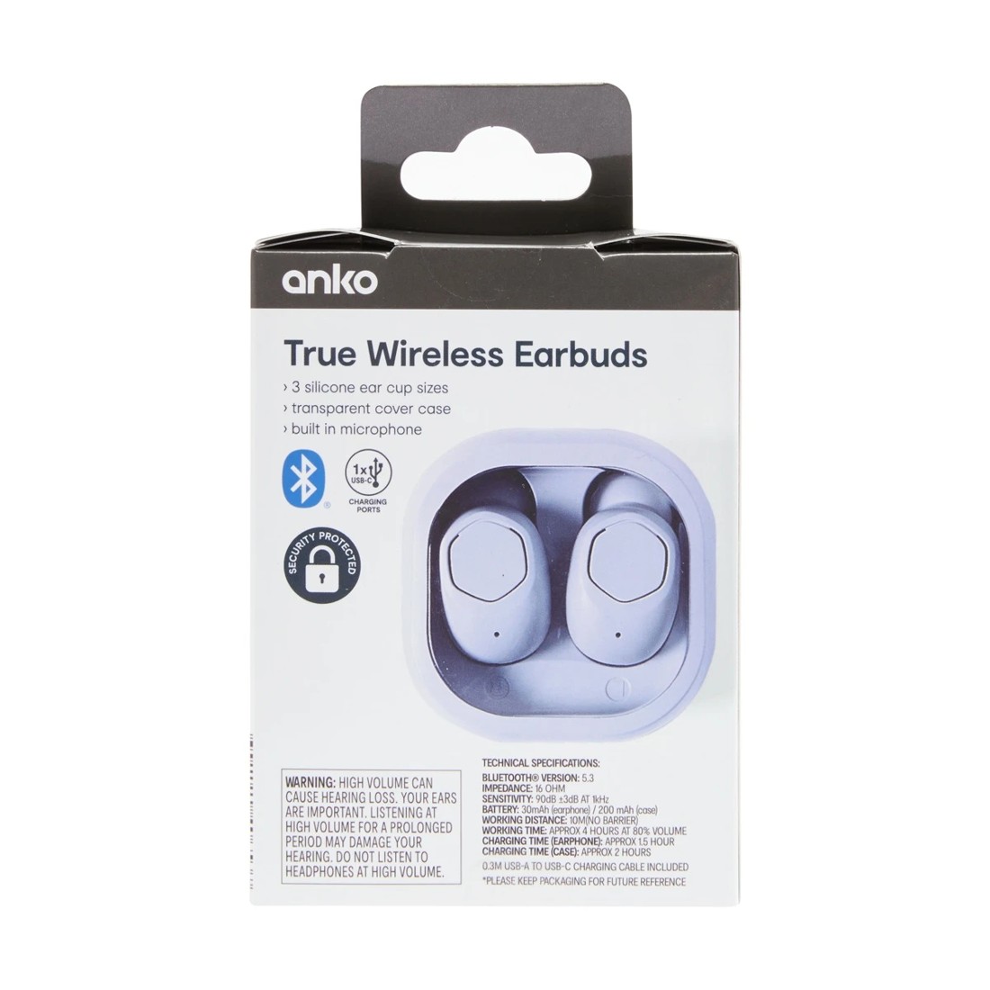7 True Wireless Earbuds - Lavender, 7 of 7