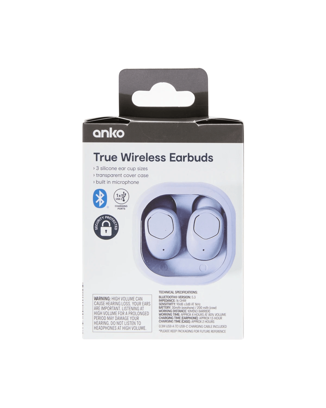7 True Wireless Earbuds - Lavender, 7 of 7