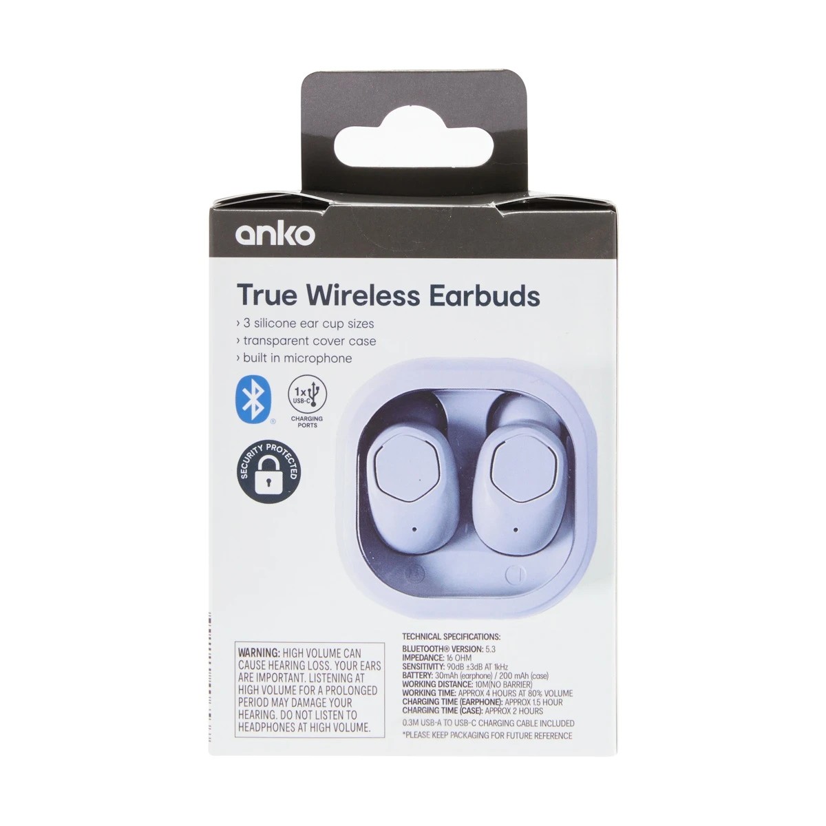 7 True Wireless Earbuds - Lavender, 7 of 7