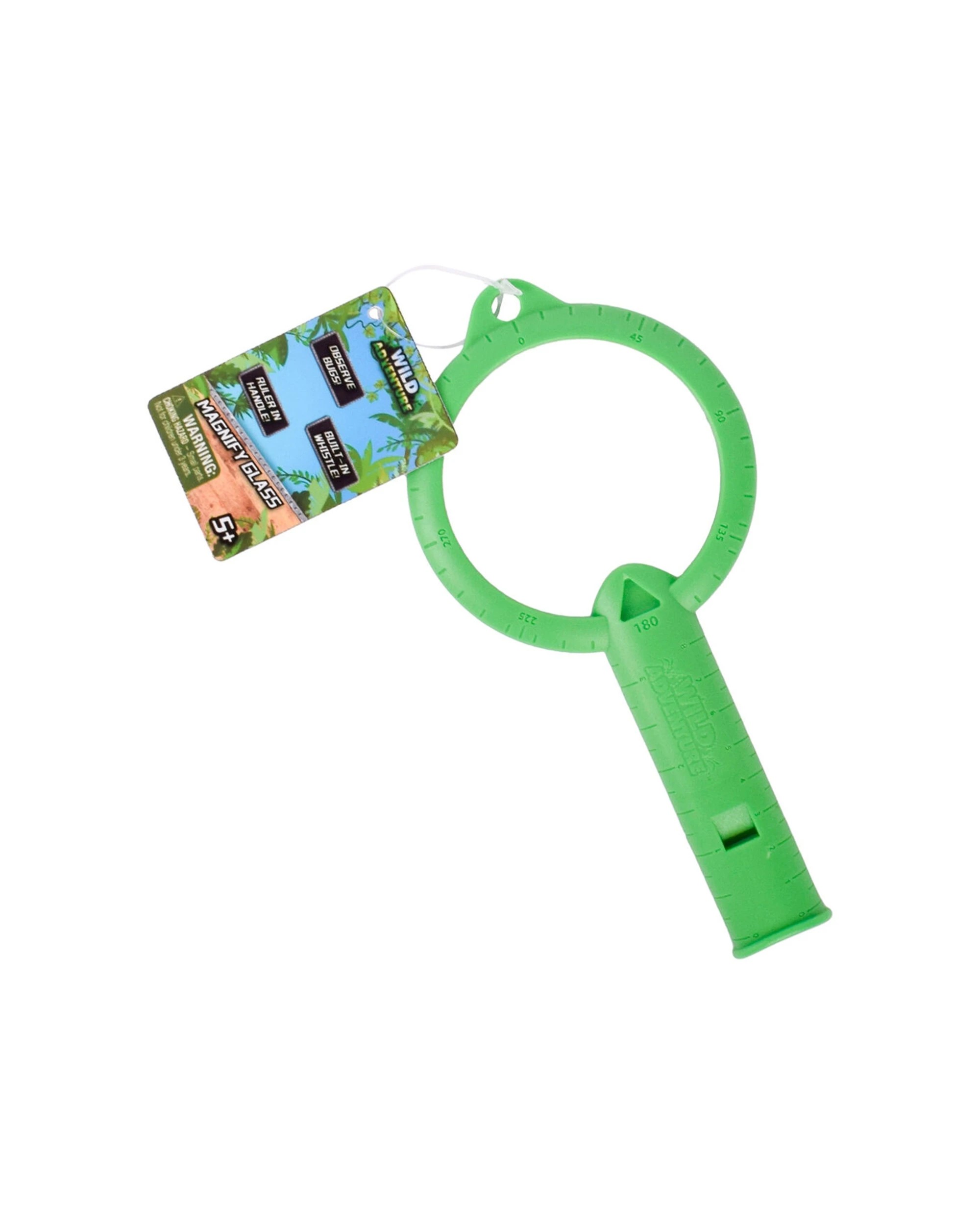 2 Wild Adventure 6PK Magnifying Glass Toy Kids Educational Fun - Green, 2 of 6
