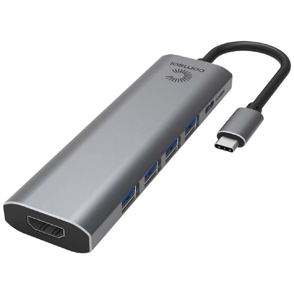 1 Comsol USB-C to 4K HDMI Multiport Adaptor, 1 of 5
