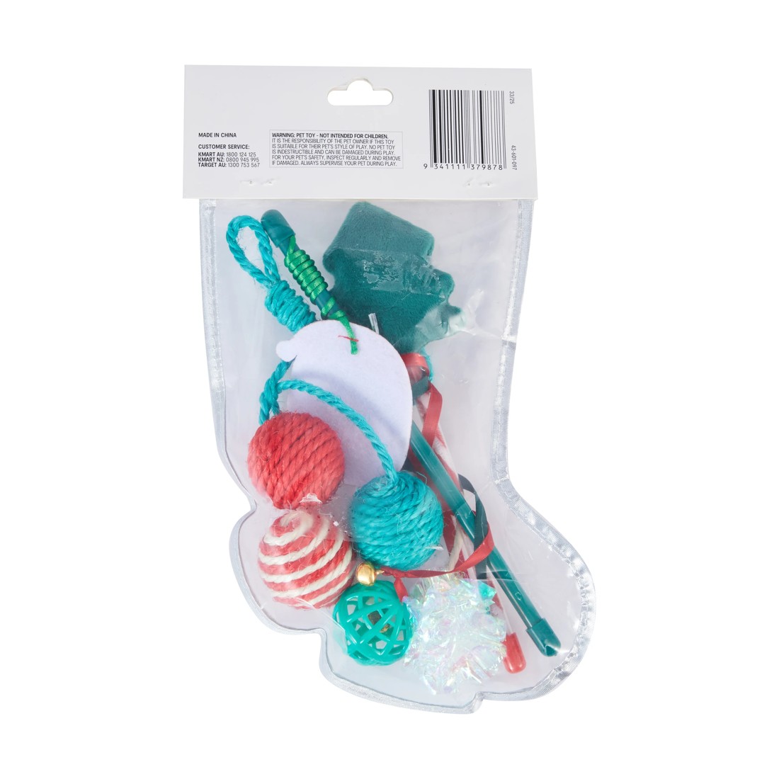 8 Christmas Cat Toys in Stocking, 8 of 8