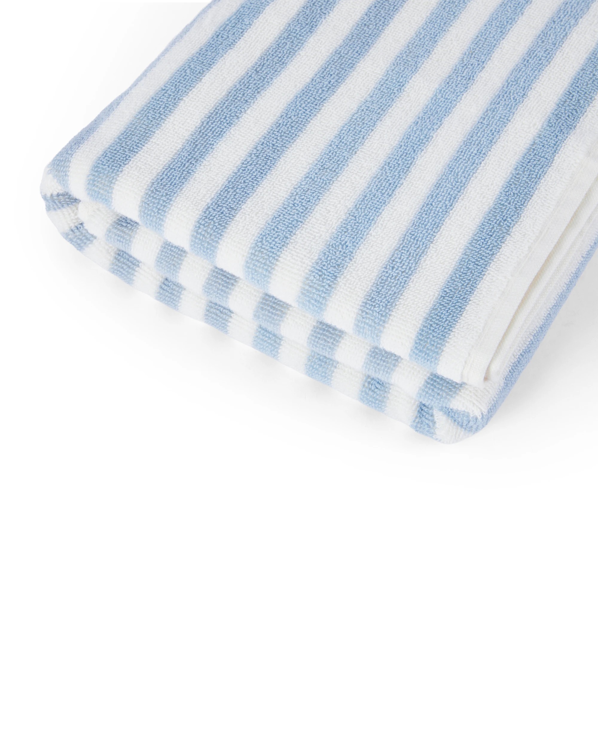 4 Reversible Stripe Cotton Bath Towel - Blue and Yellow, 4 of 5