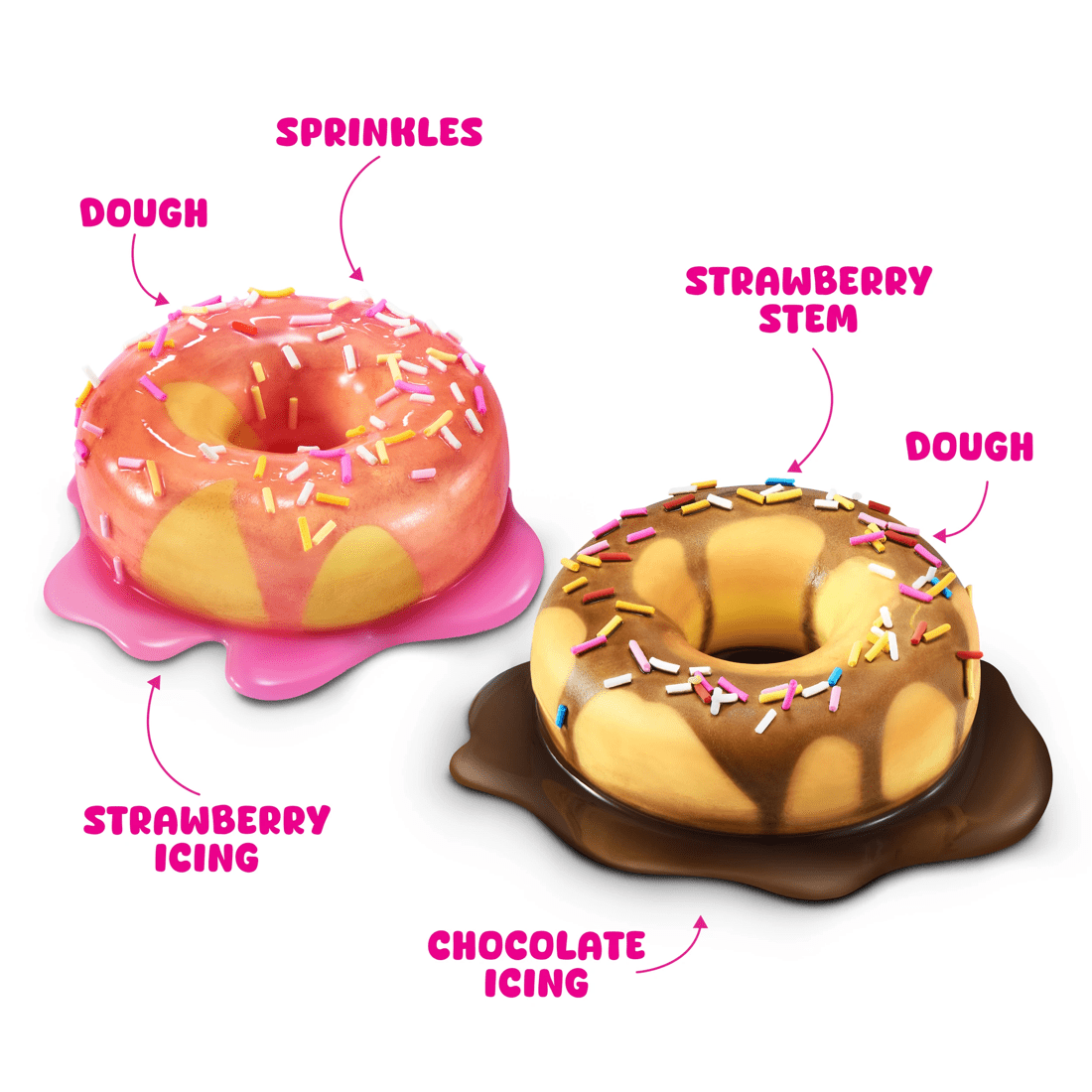 6 10 Piece Zuru Slime Mart Make Your Own Realistic Slime Food Playset - Donut, 6 of 9