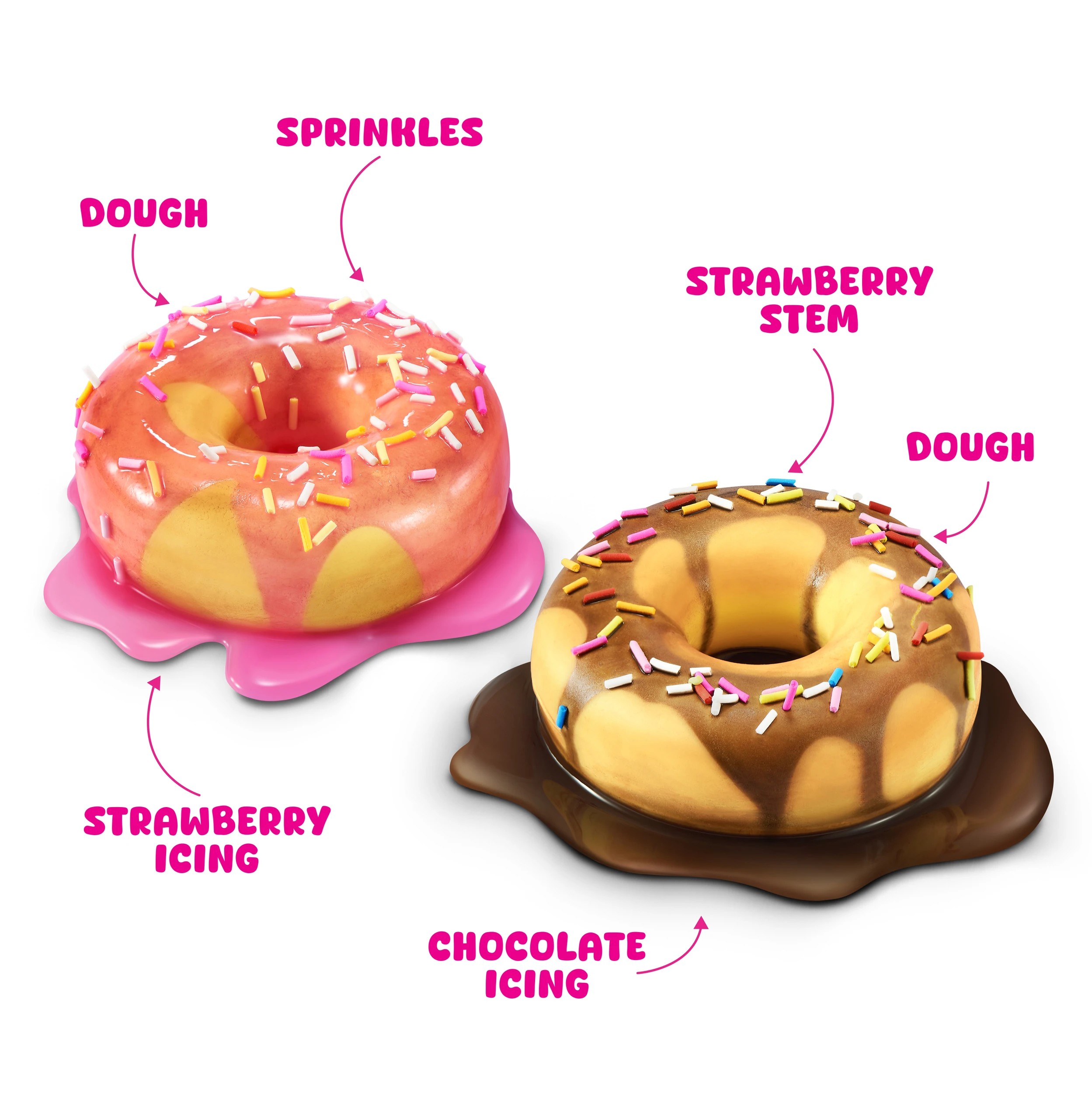 6 10 Piece Zuru Slime Mart Make Your Own Realistic Slime Food Playset - Donut, 6 of 9