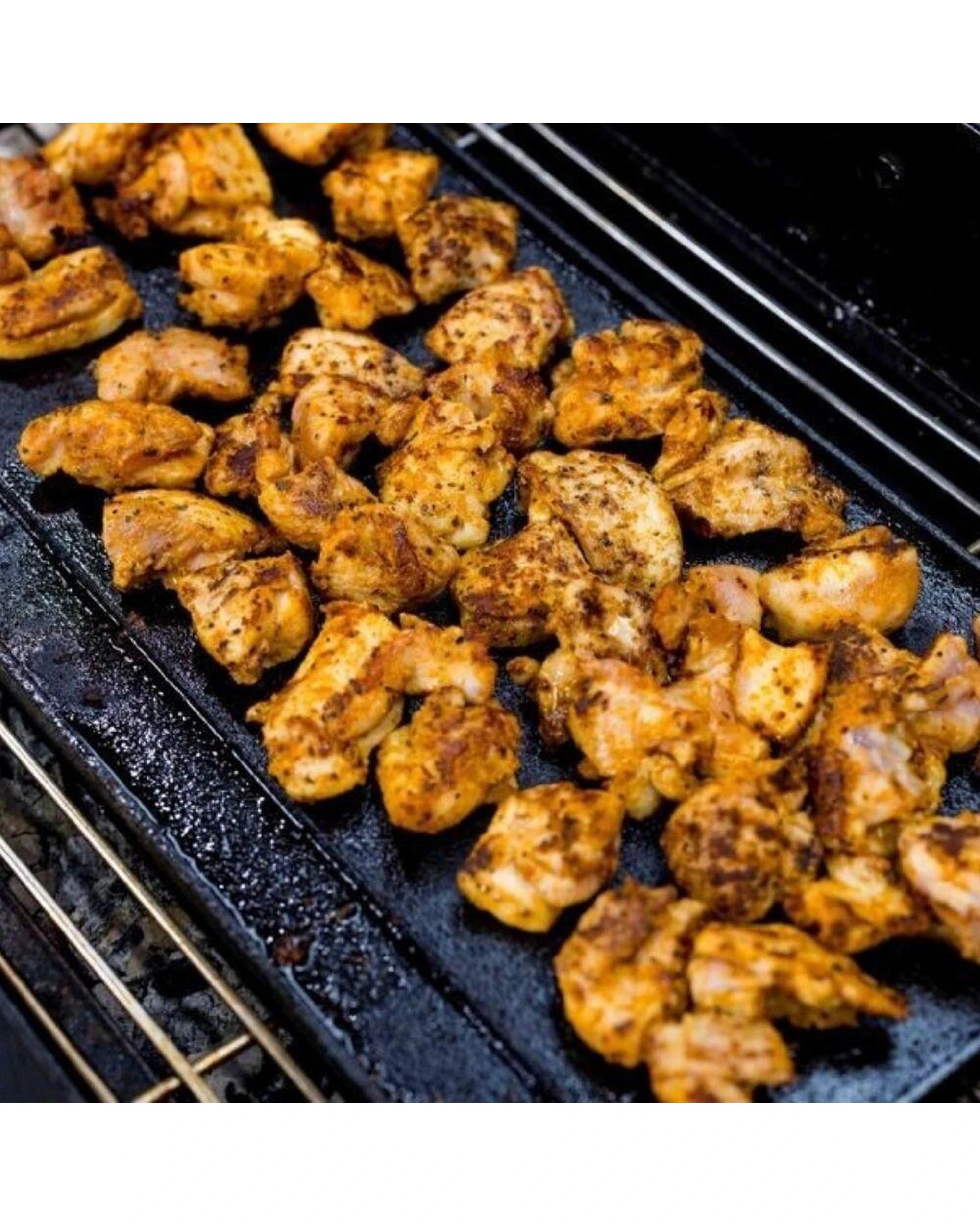 5 Flaming Coals Cast Iron Griddle Hotplate 50cm x 25cm, 5 of 6