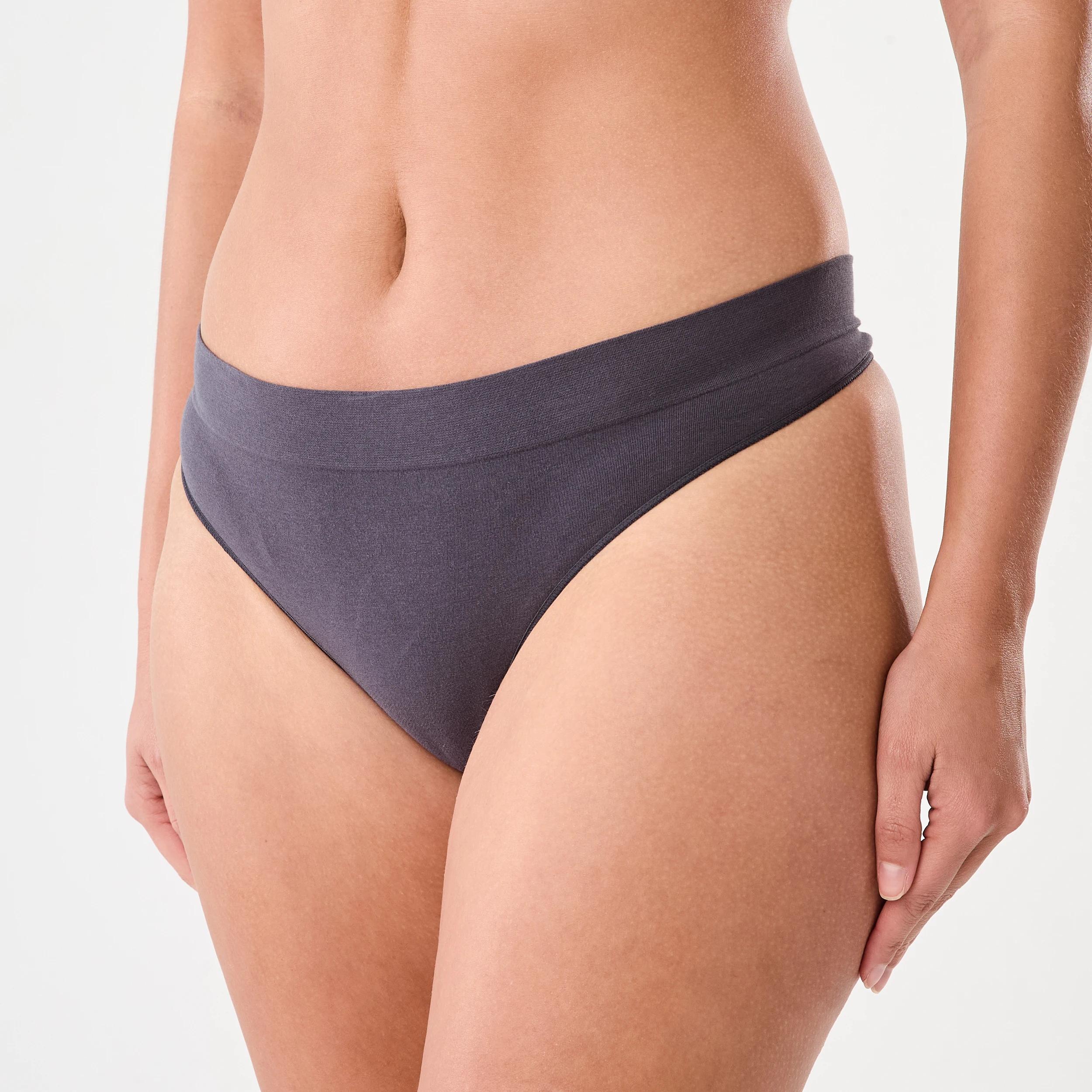 7 3 Pack Seamfree Cotton G-String Briefs WASHED SLATE, SEAGRASS BLUE, BRIGHT TURQUOISE, 7 of 8