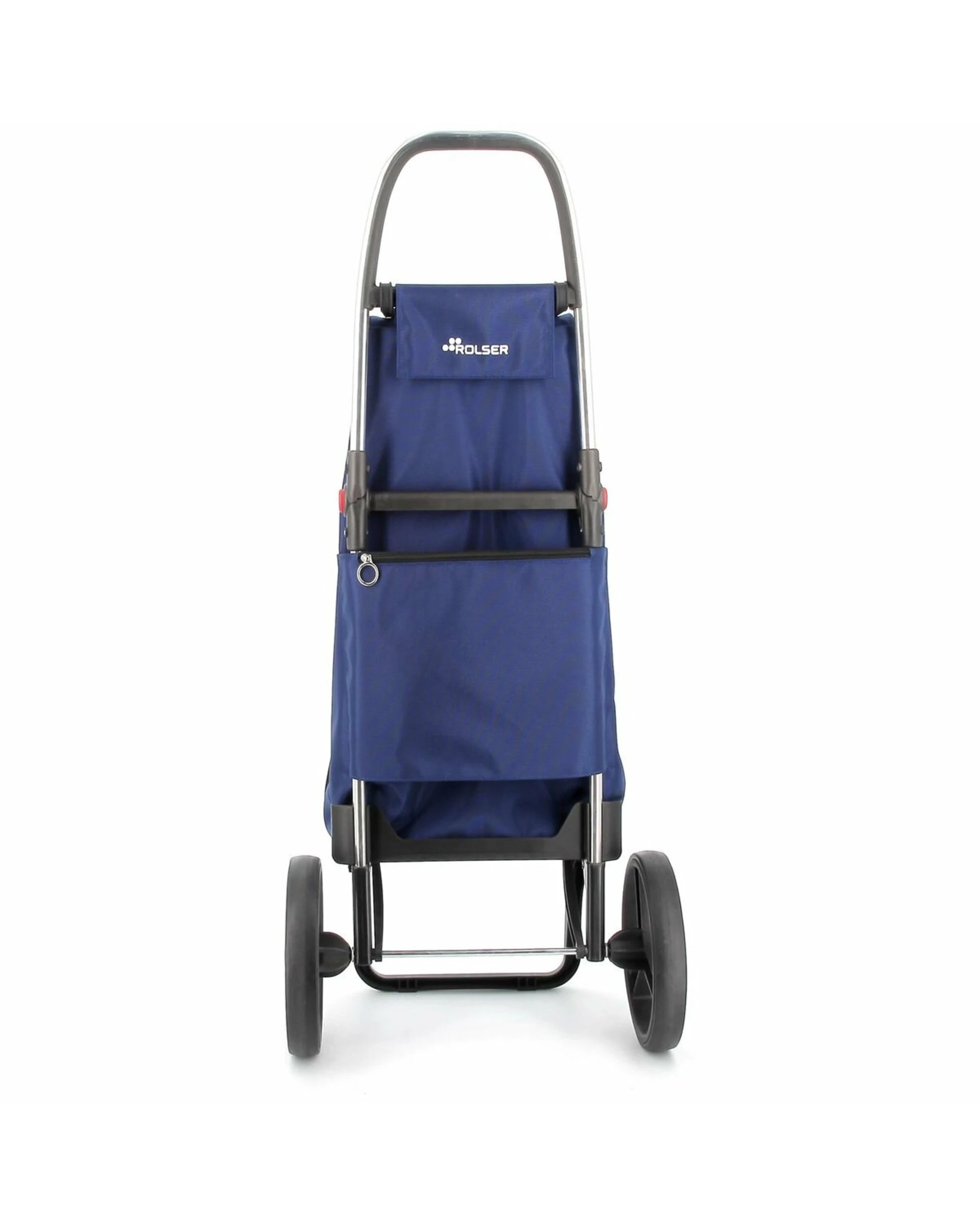 3 Rolser IMax Urban Folding Big Wheel Trolley Navy, 3 of 4