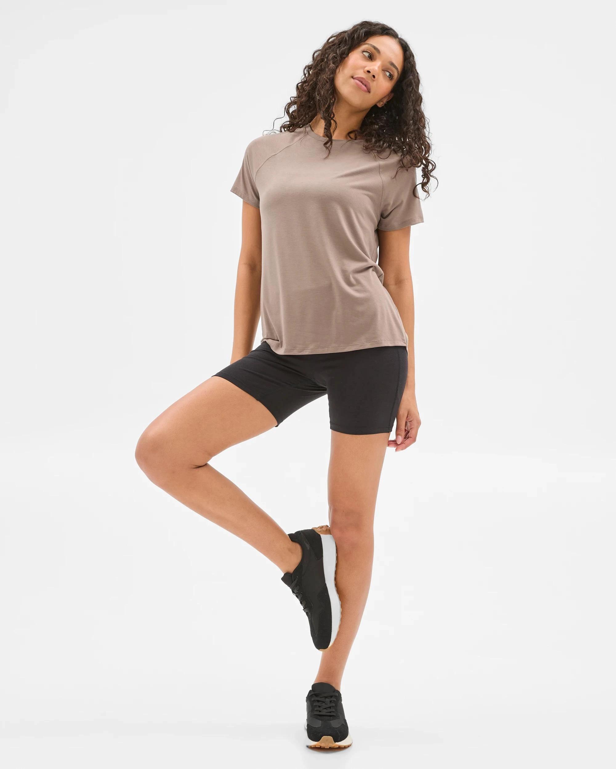 2 Target Active Running Light Crew Neck T-shirt MUSHROOM, 2 of 5