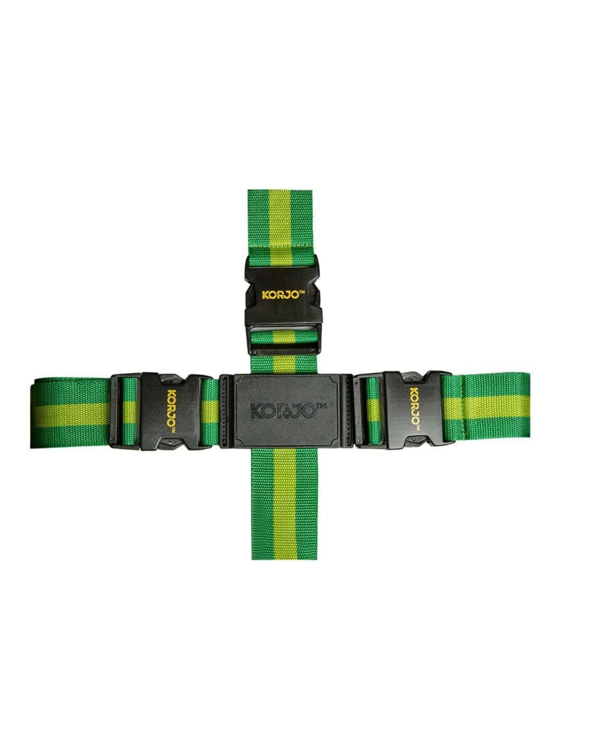 2 Korjo Crossed Luggage Straps - Assorted Colours, 2 of 4