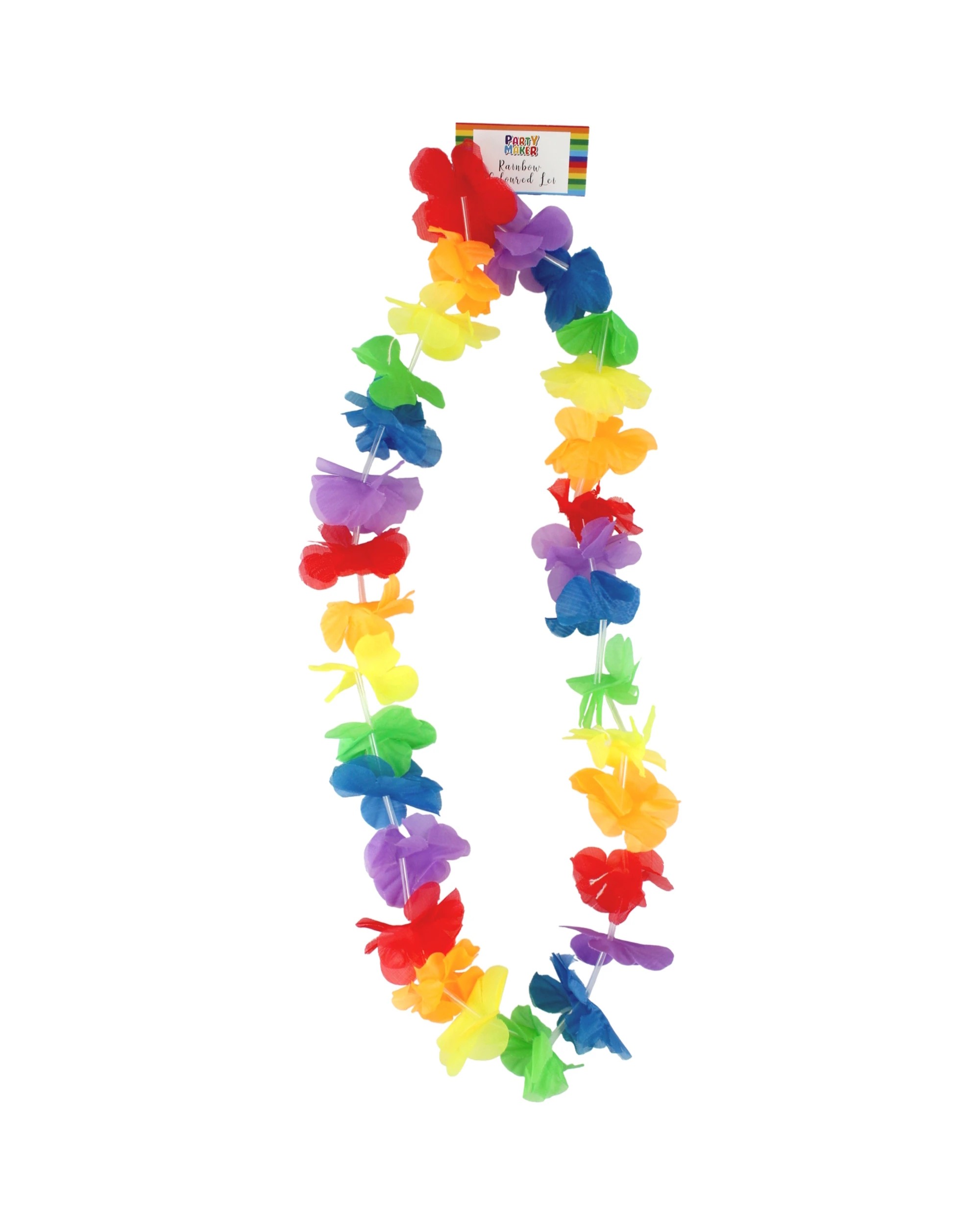 1 Partyrama Rainbow Small Petal Tropical Lei - Rainbow, 1 of 1