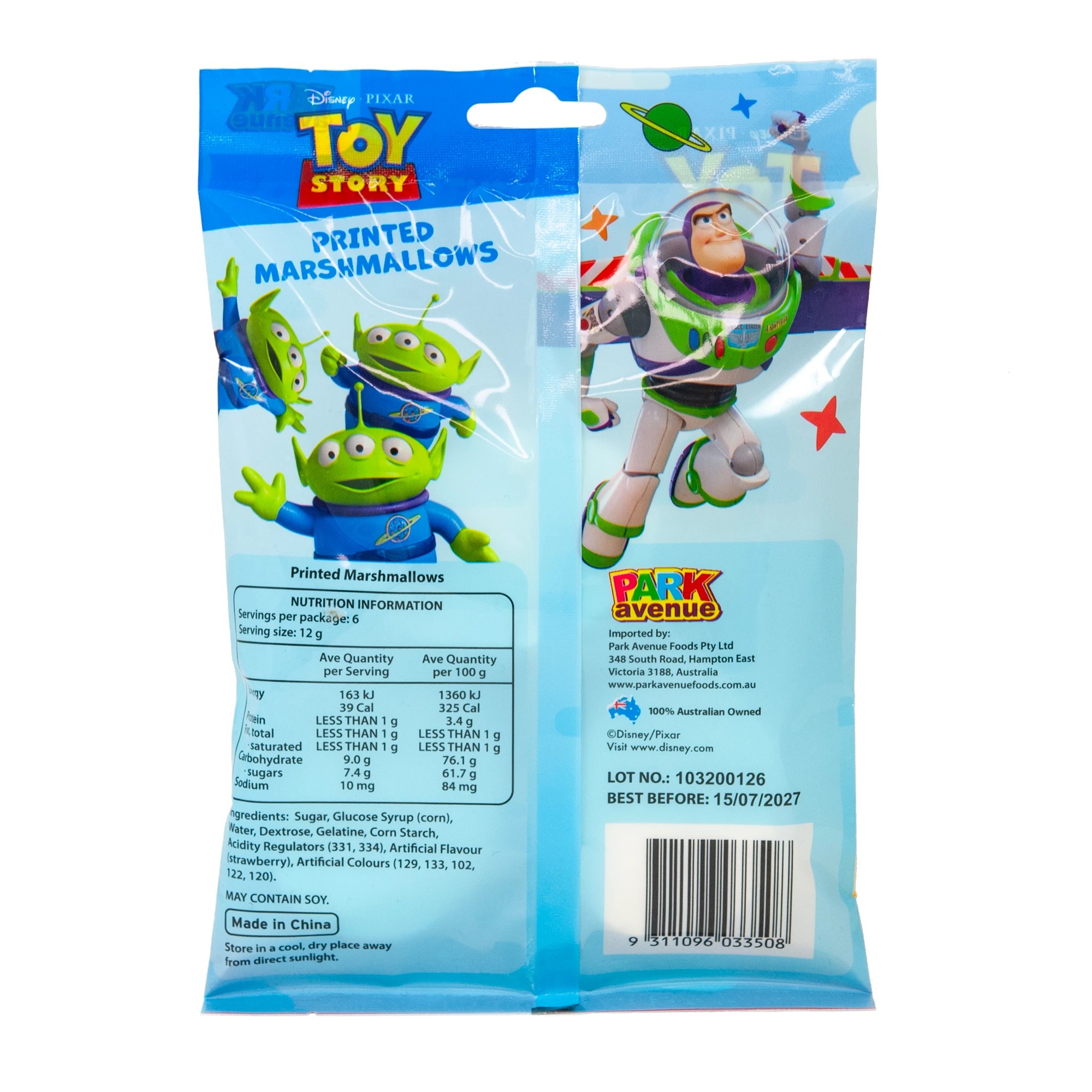 2 Park Avenue Disney Pixar Toy Story Printed Marshmallows 72g, 2 of 4