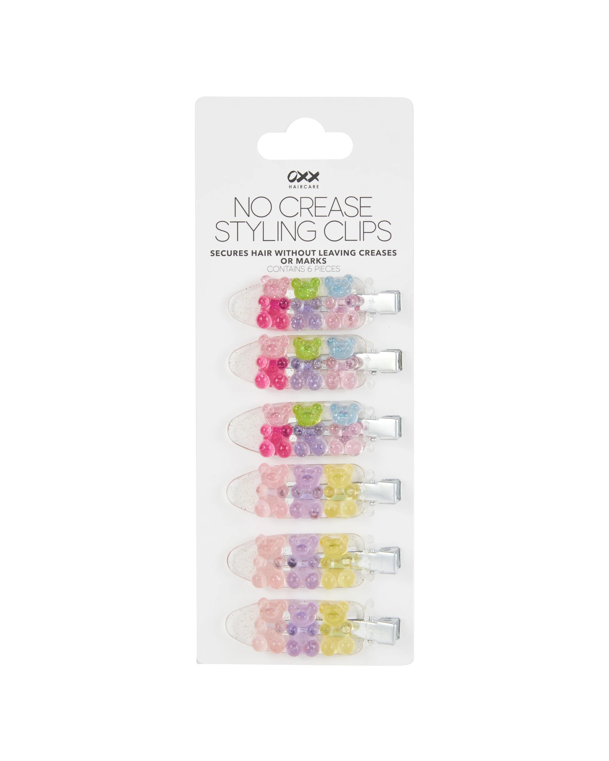 4 OXX Haircare 6 Pack No Crease Styling Clips - Gummy Bear, 4 of 4