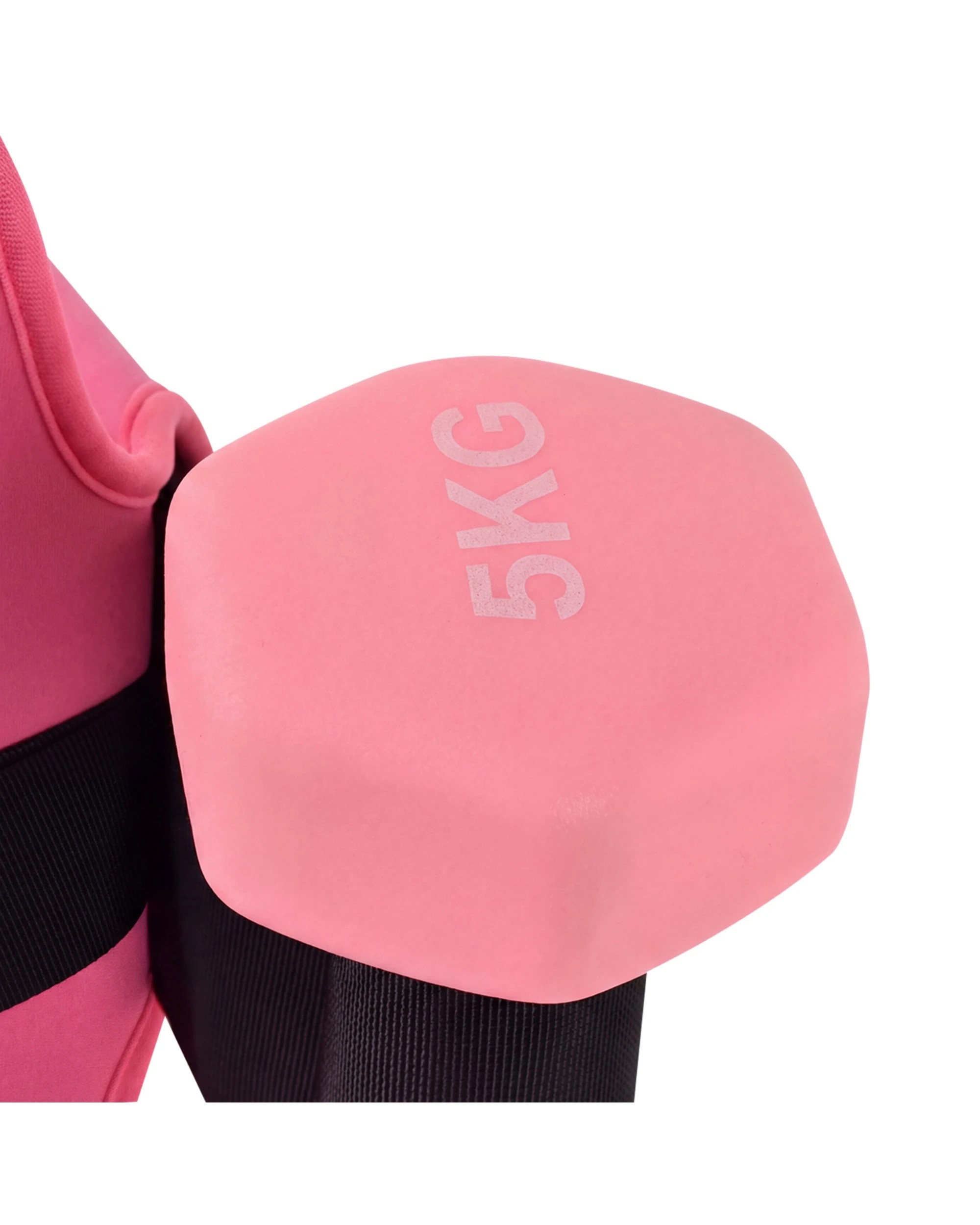 5 Advwin Hip Thrust Belt for Dumbbells & Kettlebells Adjustable Glute Bridge Strap Rose Red - Pink, 5 of 6
