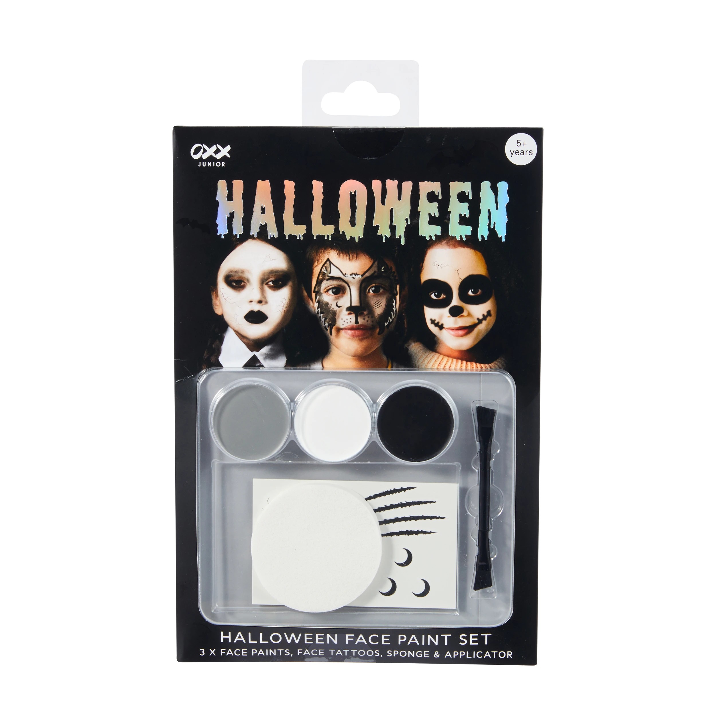 1 OXX Junior 6 Piece Halloween Face Paint Set, 1 of 5