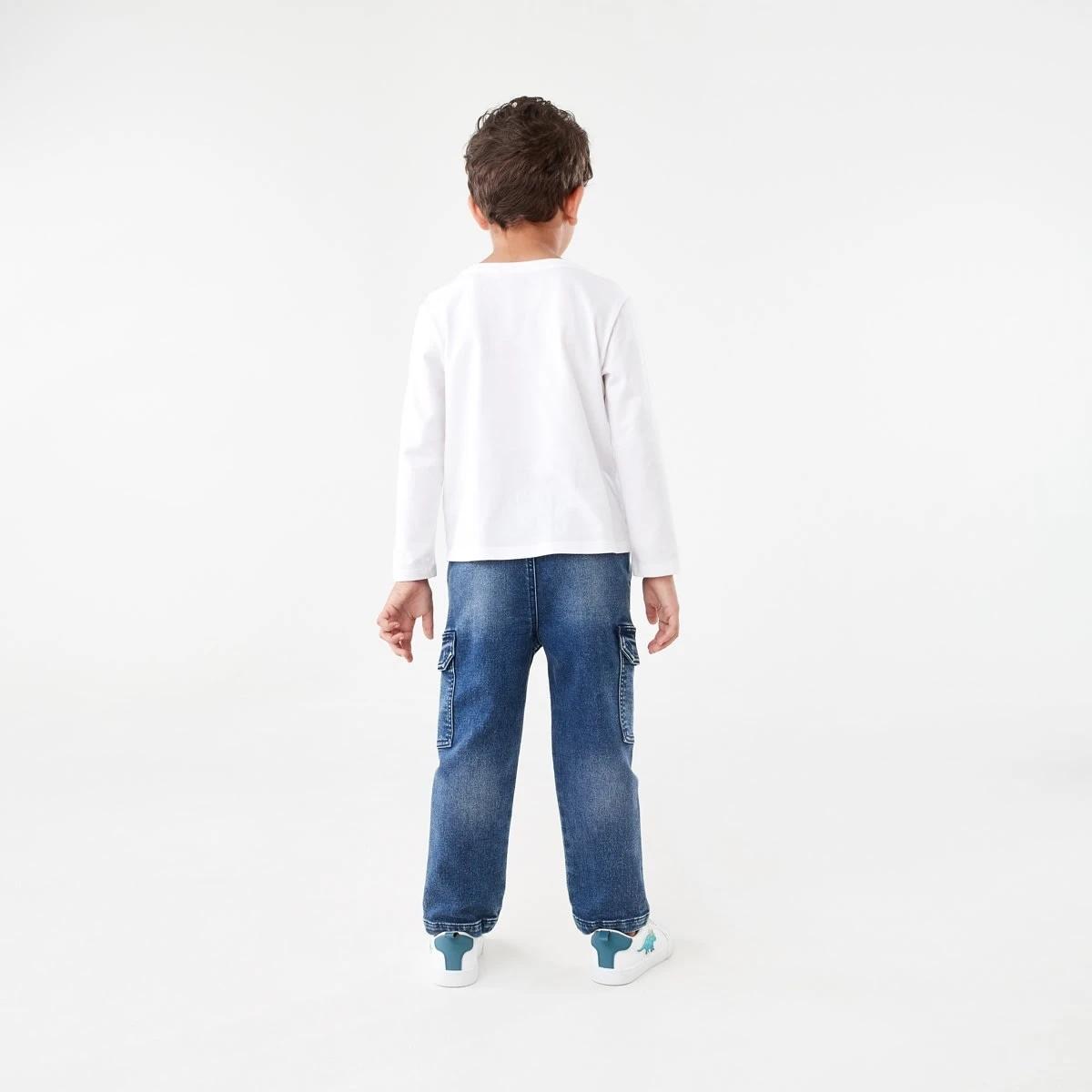 7 Denim Cargo Pants DARK WASH, 7 of 9