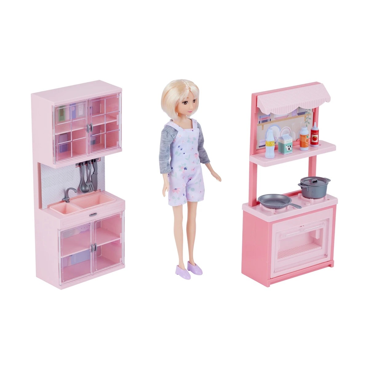 3 12 Piece Fashion Doll Kitchen Set, 3 of 10