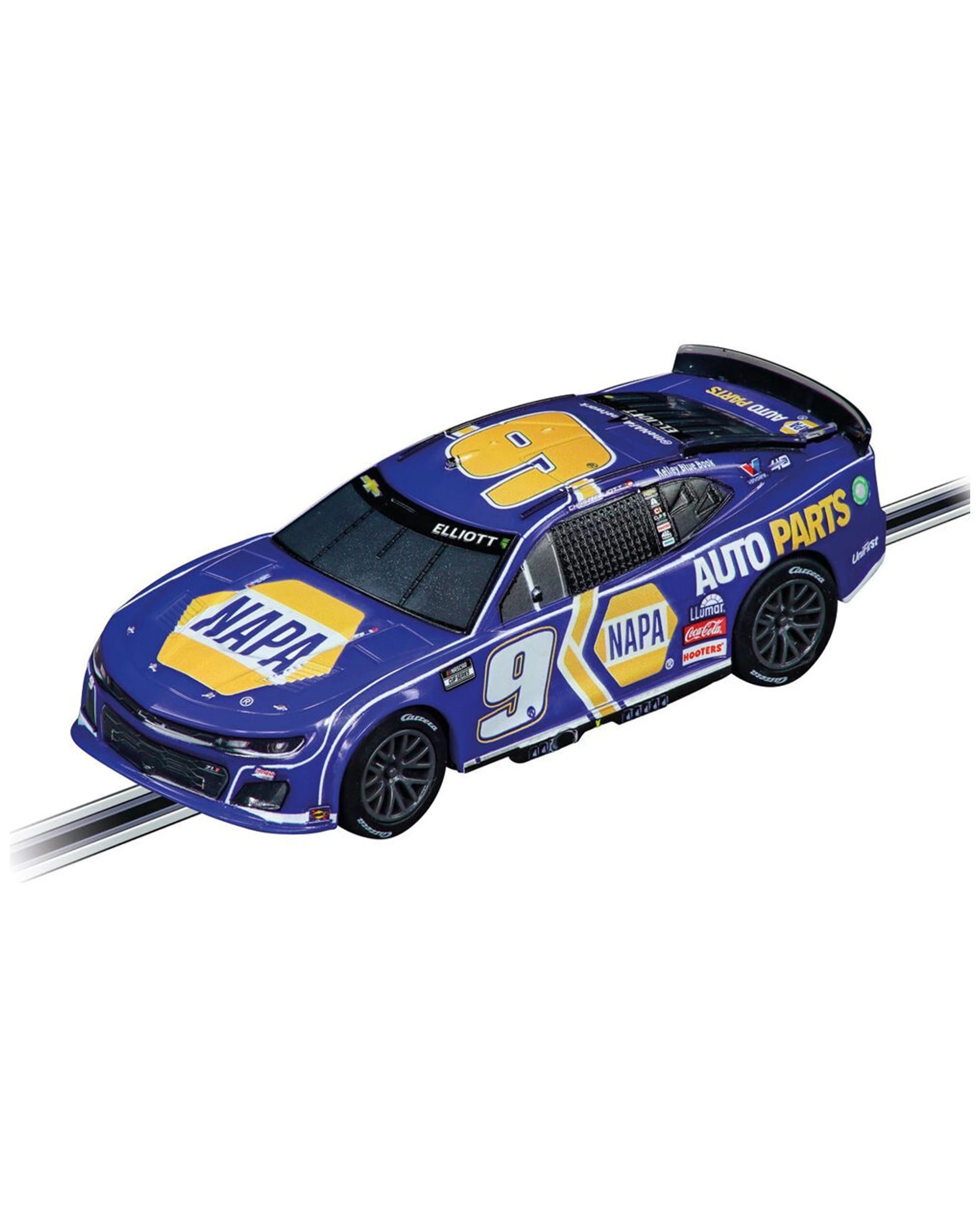 2 Carrera NASCAR Camaro NextGen ZL1 Chase Elliott 1.43 Scale Analog Slot Car - Blue, 2 of 3