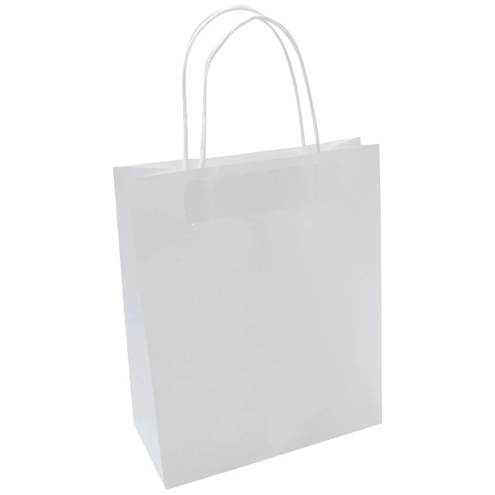 1 J.Burrows Kraft Bag Small White 25 Pack, 1 of 2