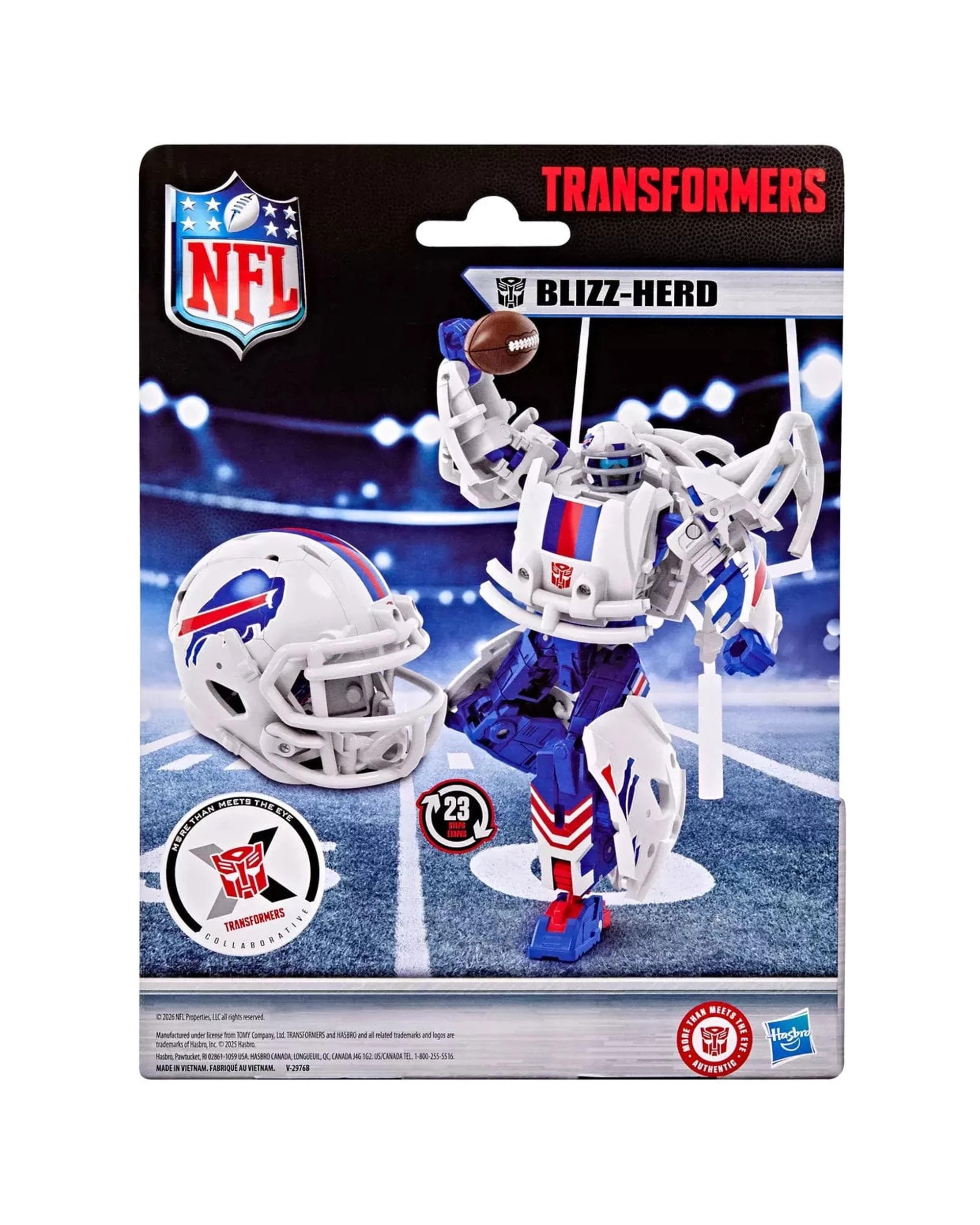 6 Transformers NFL Buffalo Bills Blizz-Herd Figure, 6 of 6