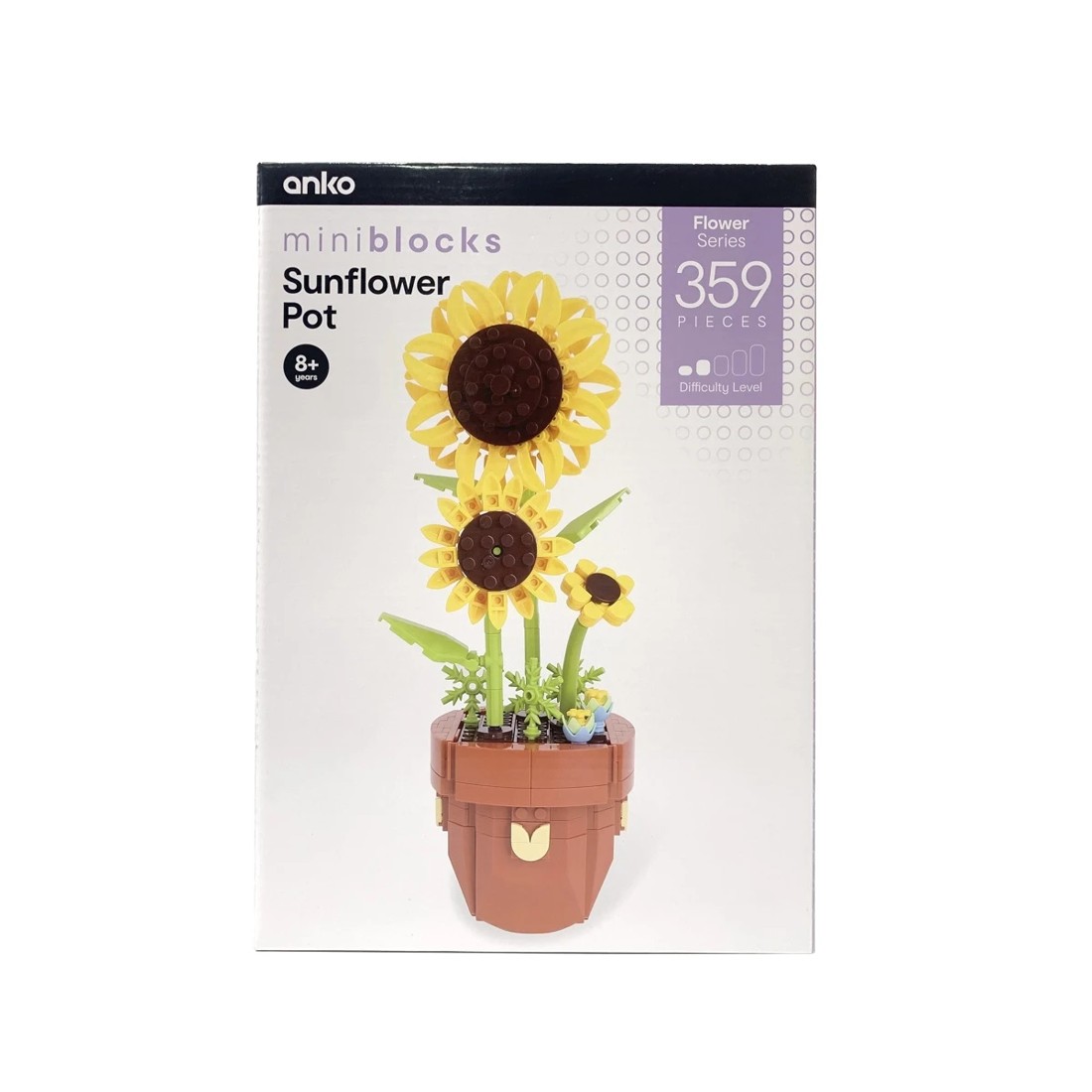 1 359 Pieces Mini Blocks Flower Series: Sunflower Pot, 1 of 3