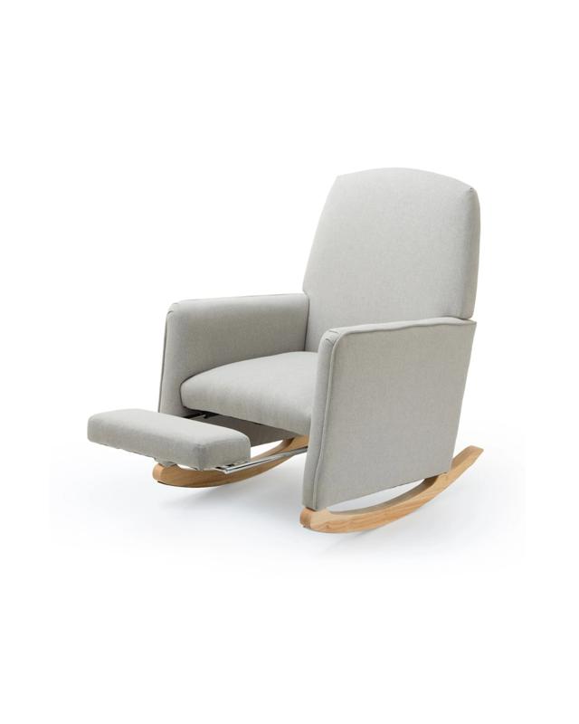 ValcoBaby Haven Nursery Rocking Chair Integrated Ottoman Memory Foam Cush - 