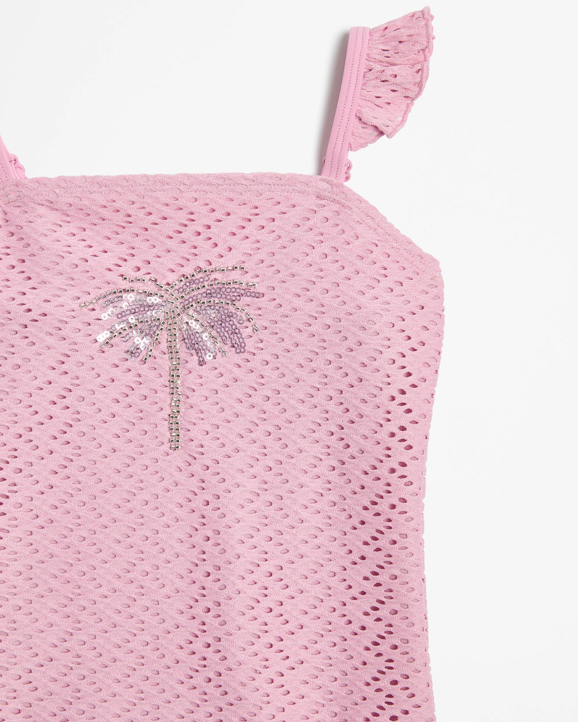 2 Target Textured Swim One Piece PINK, 2 of 3