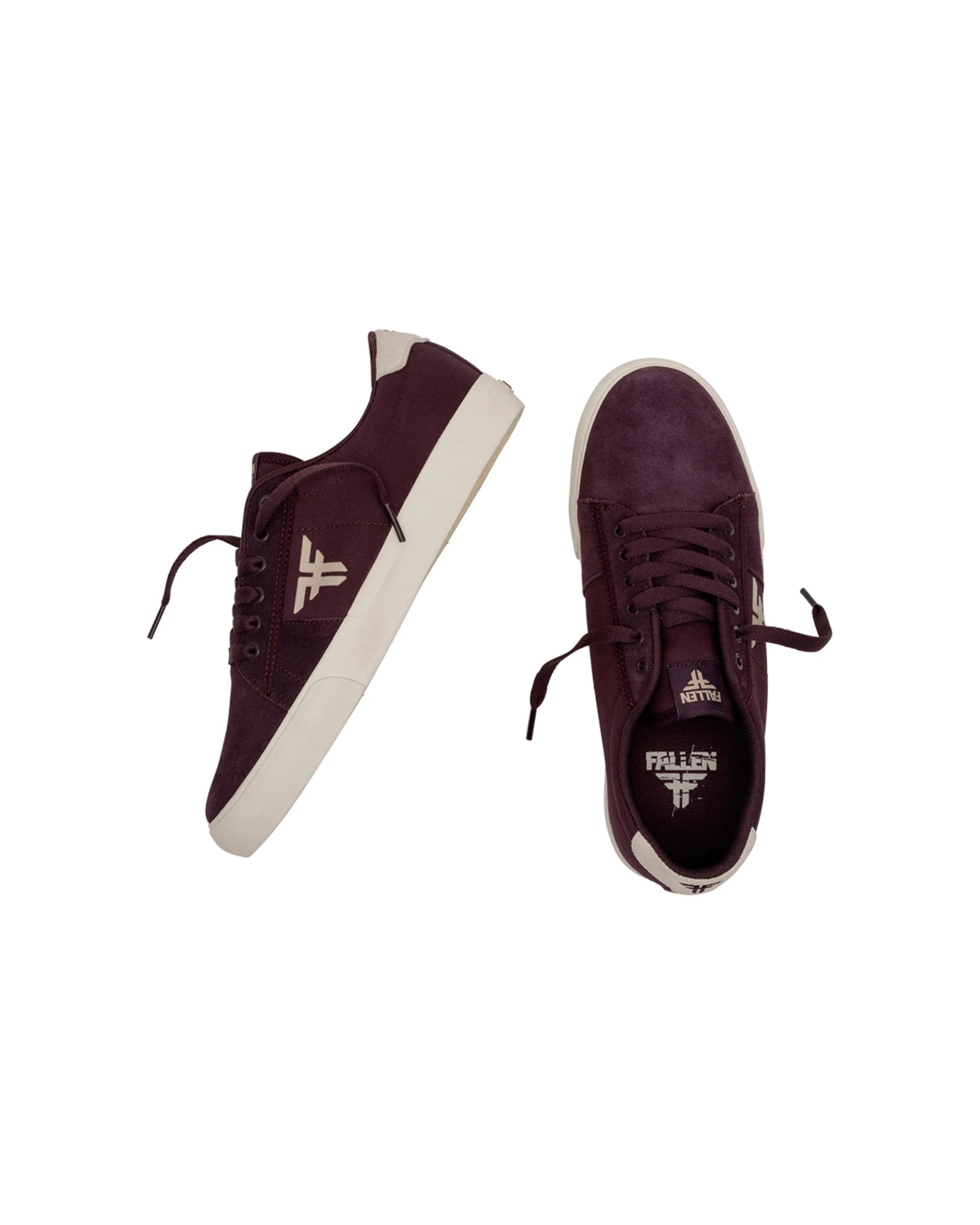 3 Fallen Footwear Bomber Skate Men's Shoe Vulcanized Durable Construction WINE/BONE, 3 of 5