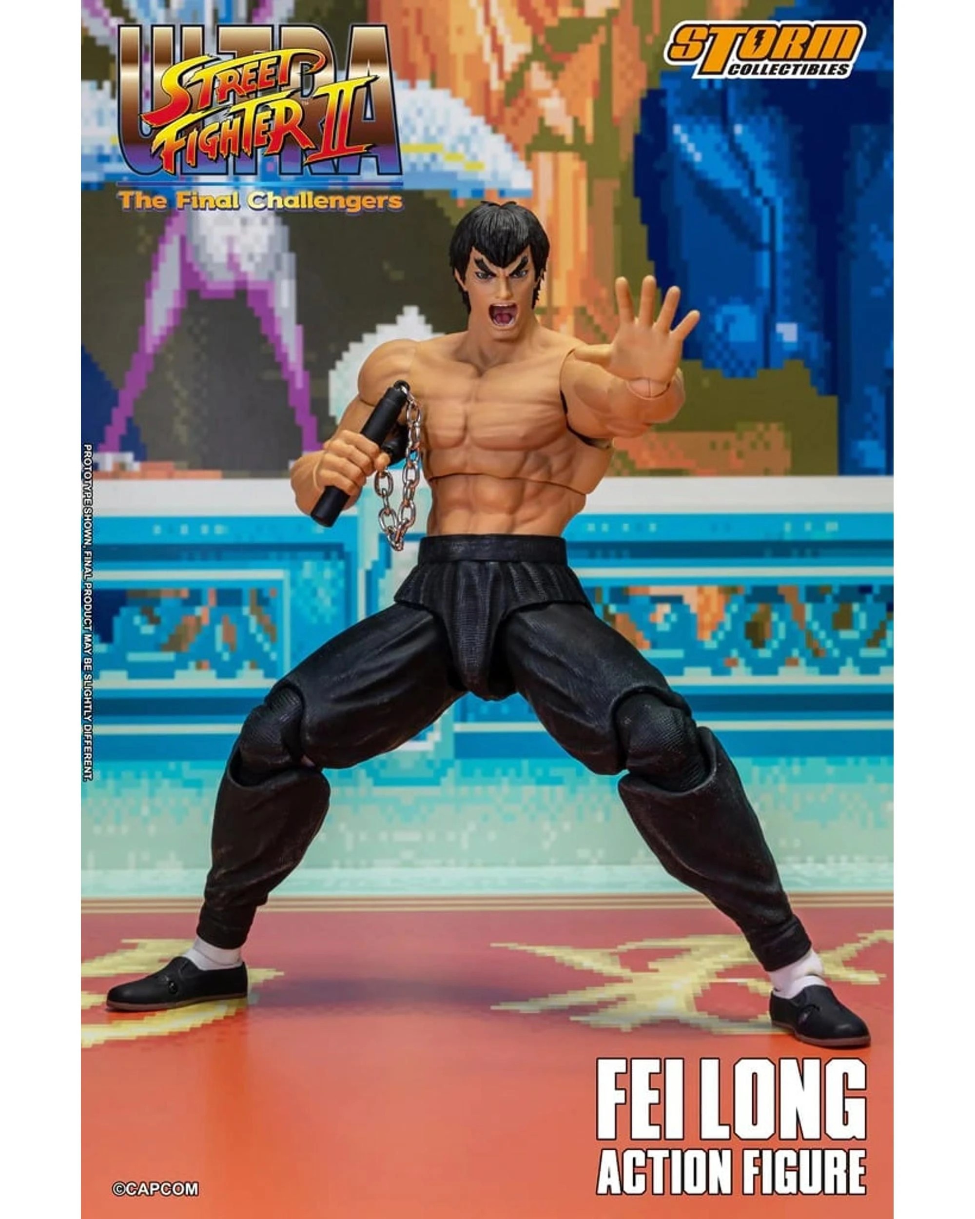 9 Ultra Street Fighter II The New Challengers Fei Long Action Figure, 9 of 10