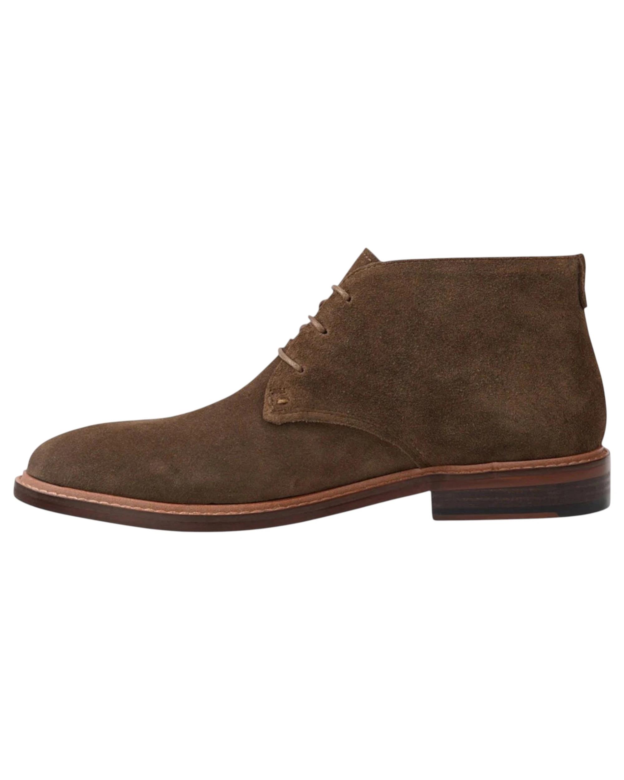 4 Batsanis Mens Maison Lace Up Work Formal Boots KHAKI, 4 of 5