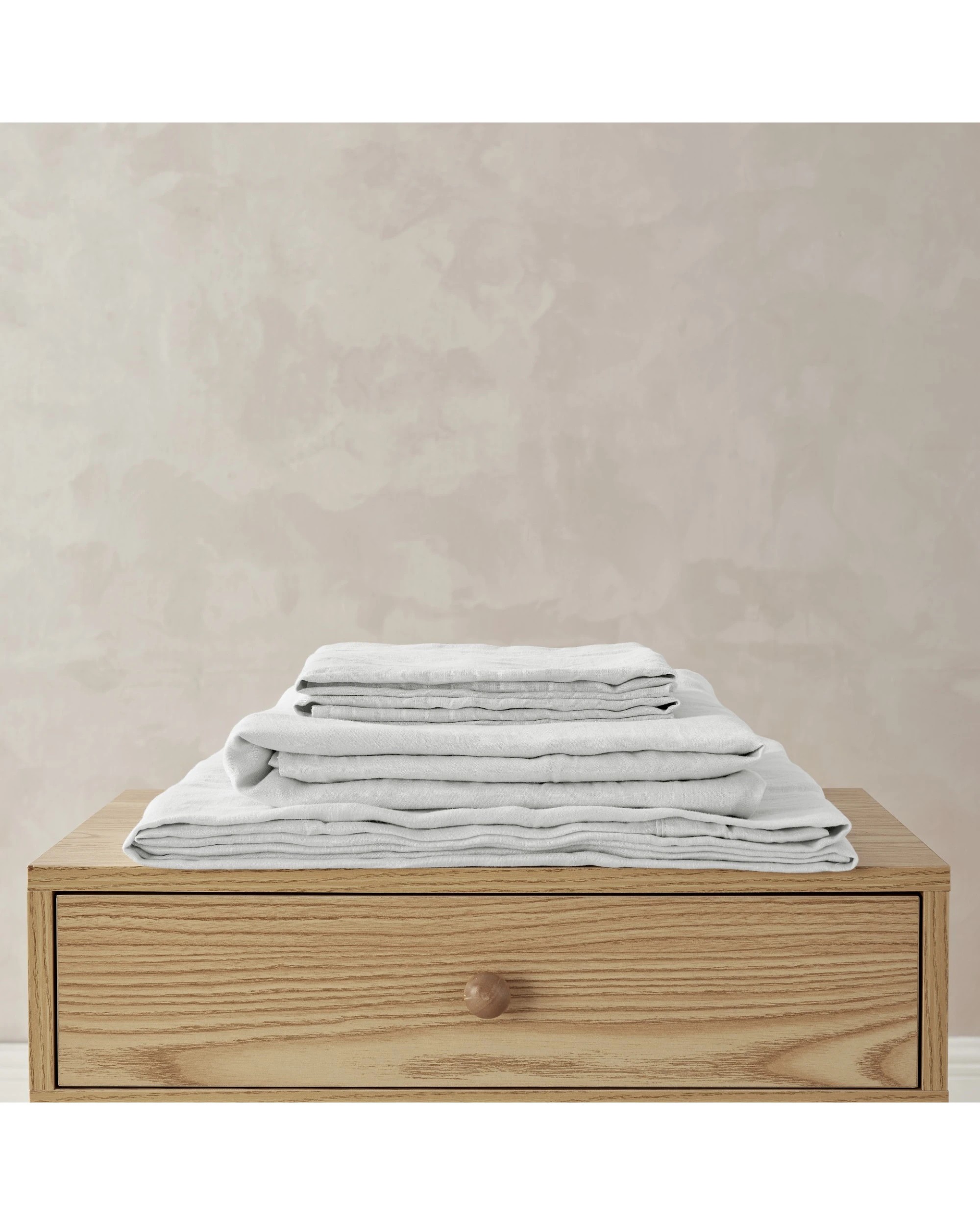 9 Natural Home 100% European Flax Linen Sheet Set - King Bed - Dove Grey, 9 of 9