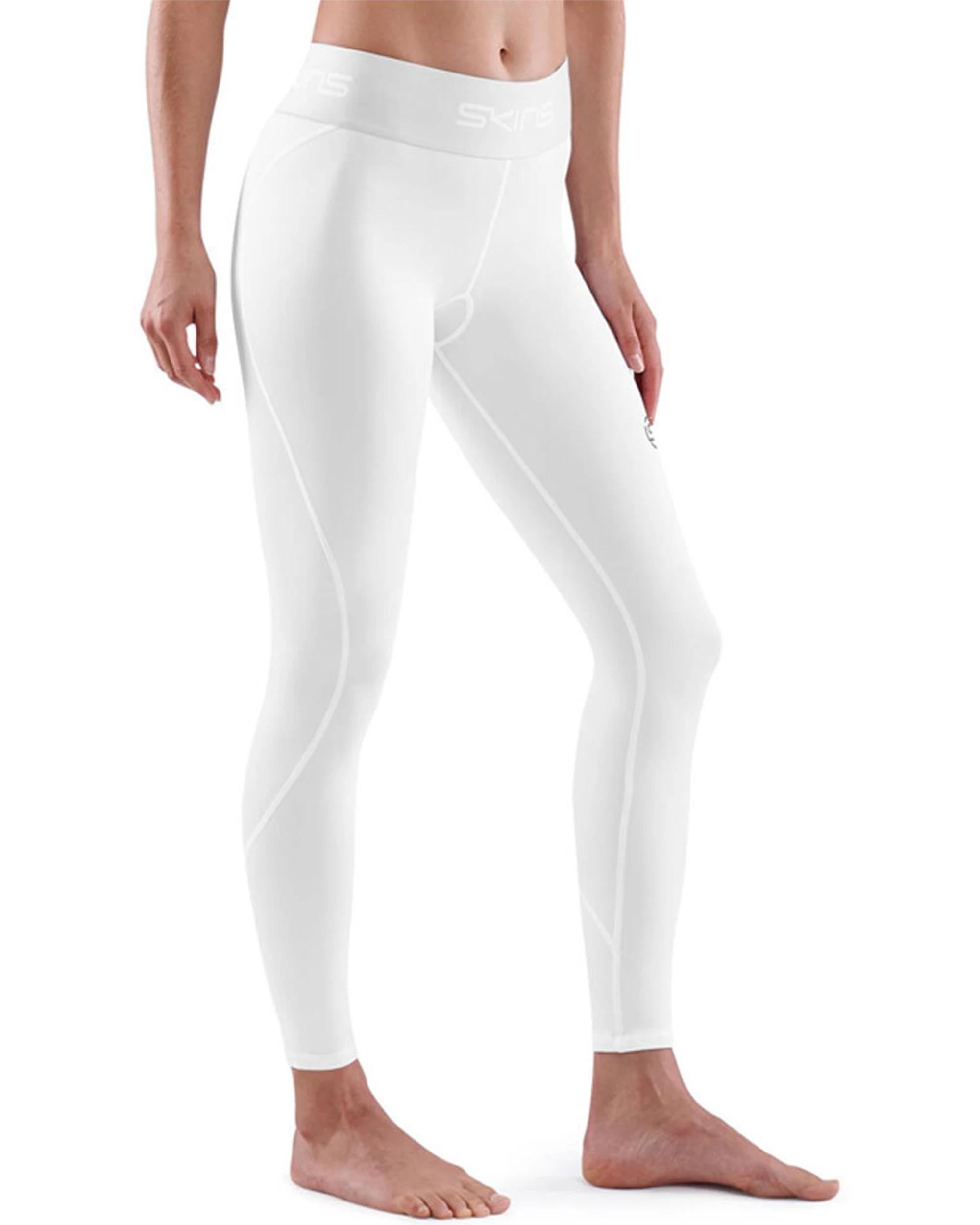 1 Skins Compression Womens Series 1 Activewear 7/8 Long Tight WHITE, 1 of 3
