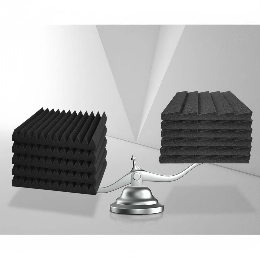 3 Alpha Acoustic Foam 60pcs 30x30x5cm Sound Absorption Proofing Panel Studio Wedge - Black, 3 of 6