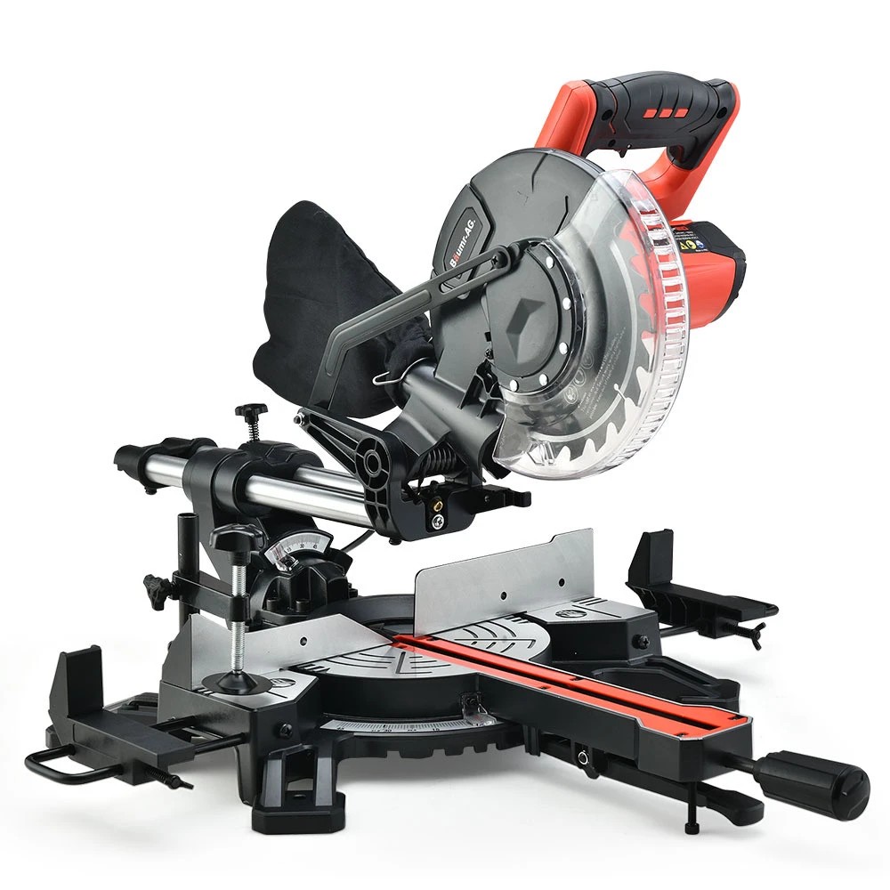 1 Baumr-AG 210mm Compound Mitre Saw Dual Bevel Sliding Drop Saws 1500W, 1 of 1