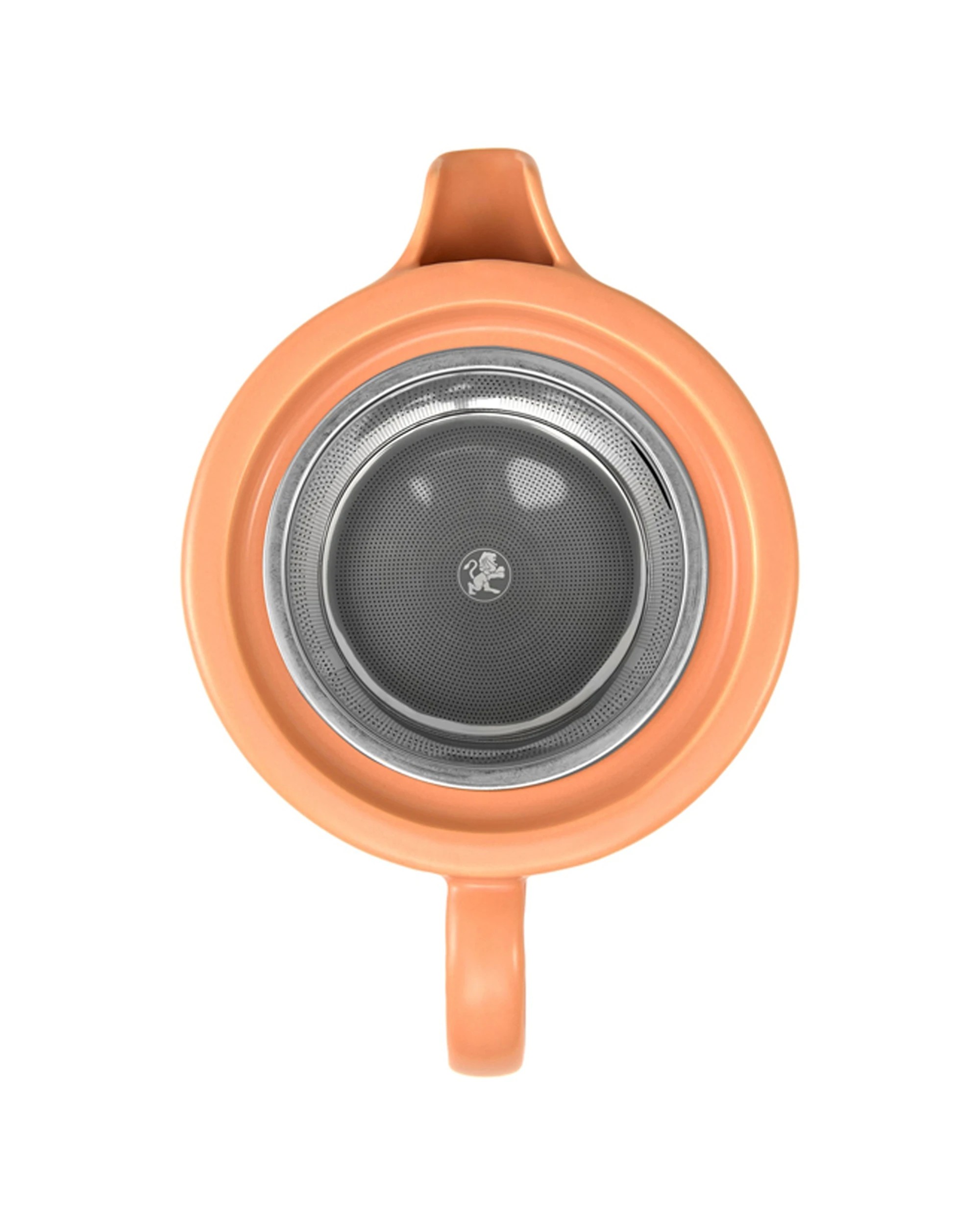 2 Maxwell & Williams Cafe Life Porcelain Teapot With Infuser 1l - Teaware
 - Orange, 2 of 4