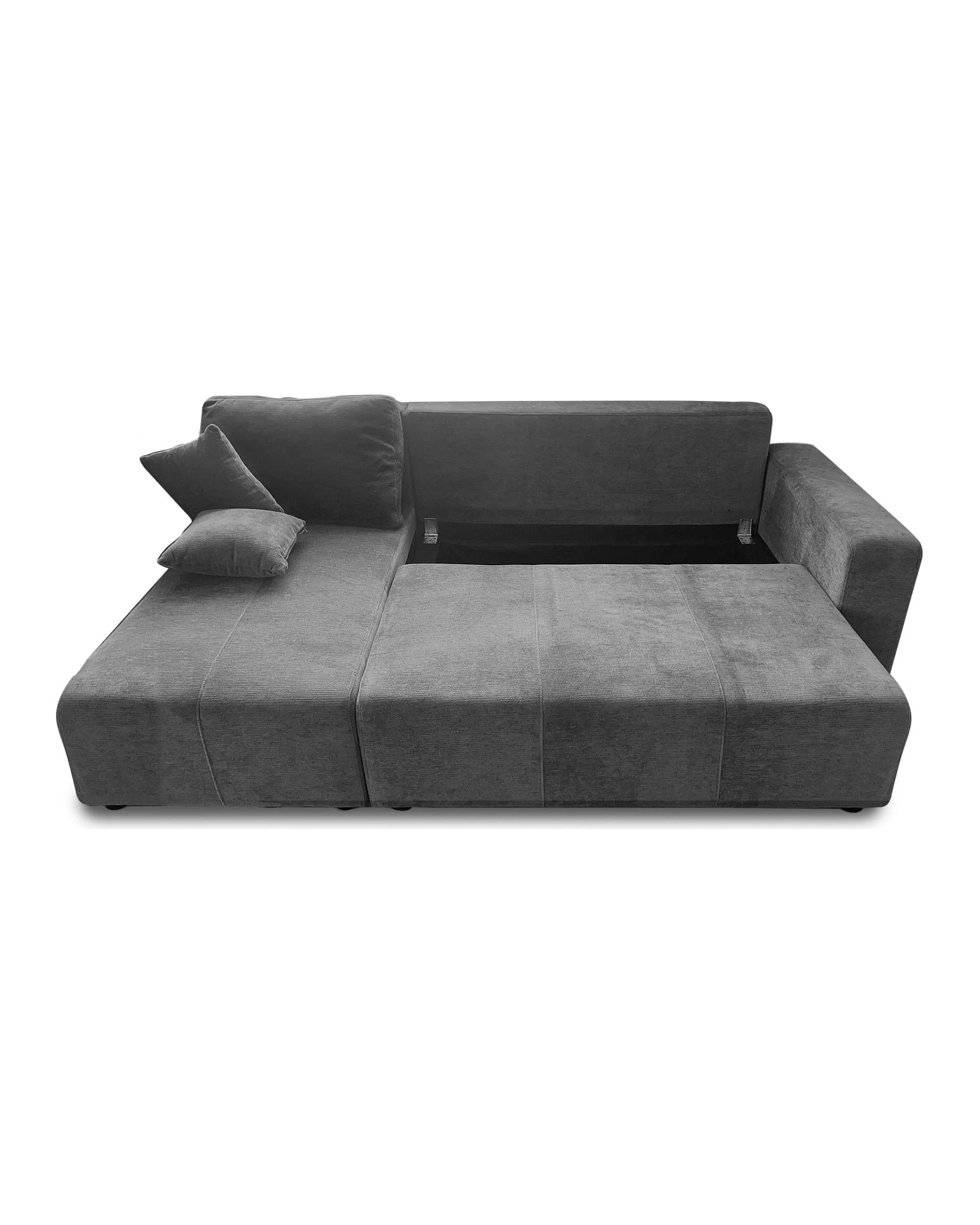7 Sarantino Caliana Reversible L Shape Sofa Bed with Storage and Backrest, 7 of 10