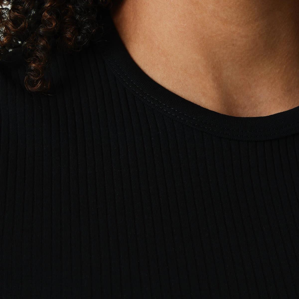5 Short Sleeve Rib Crew Neck T-shirt Black, 5 of 6