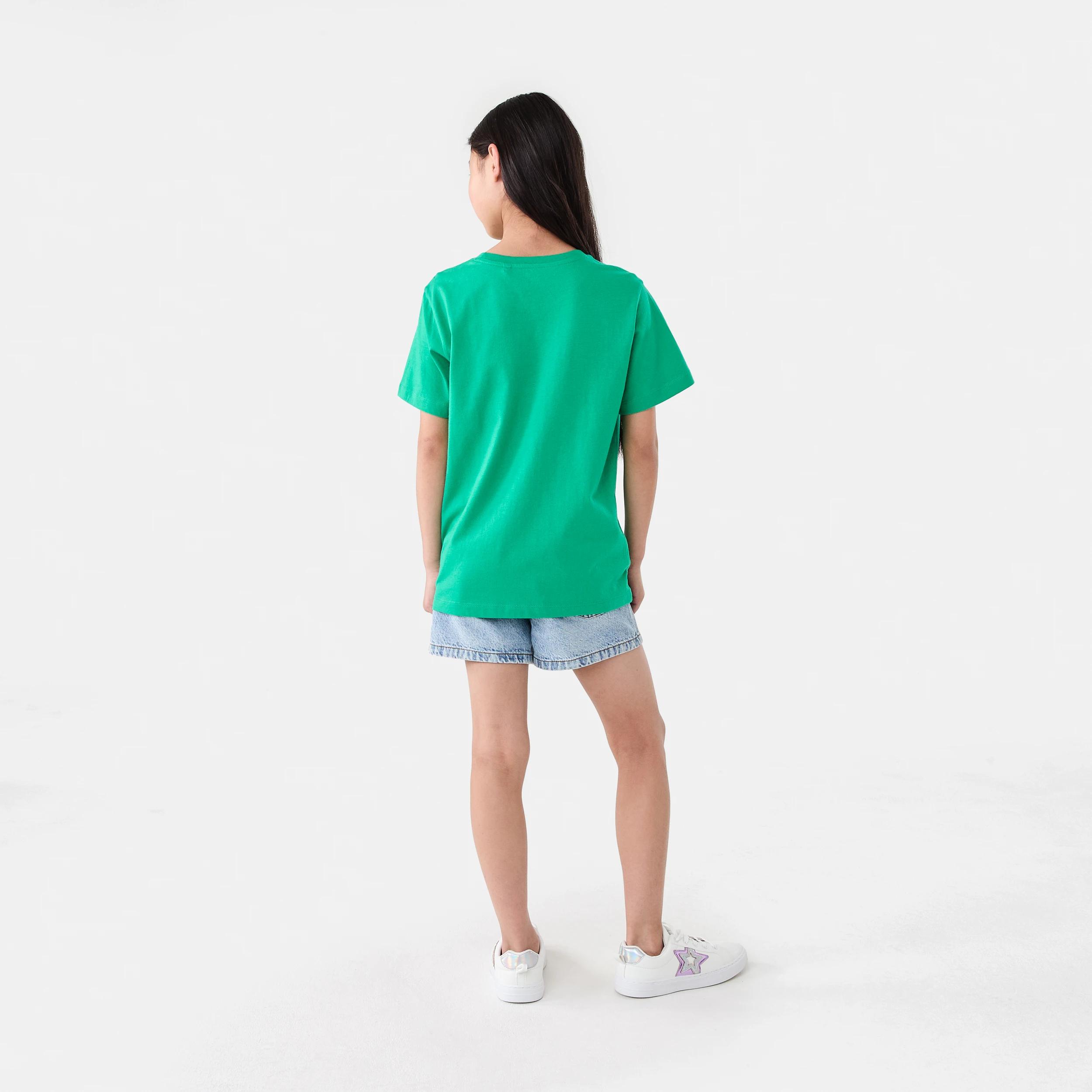 6 Short Sleeve Print T-shirt Grn Slogan, 6 of 6